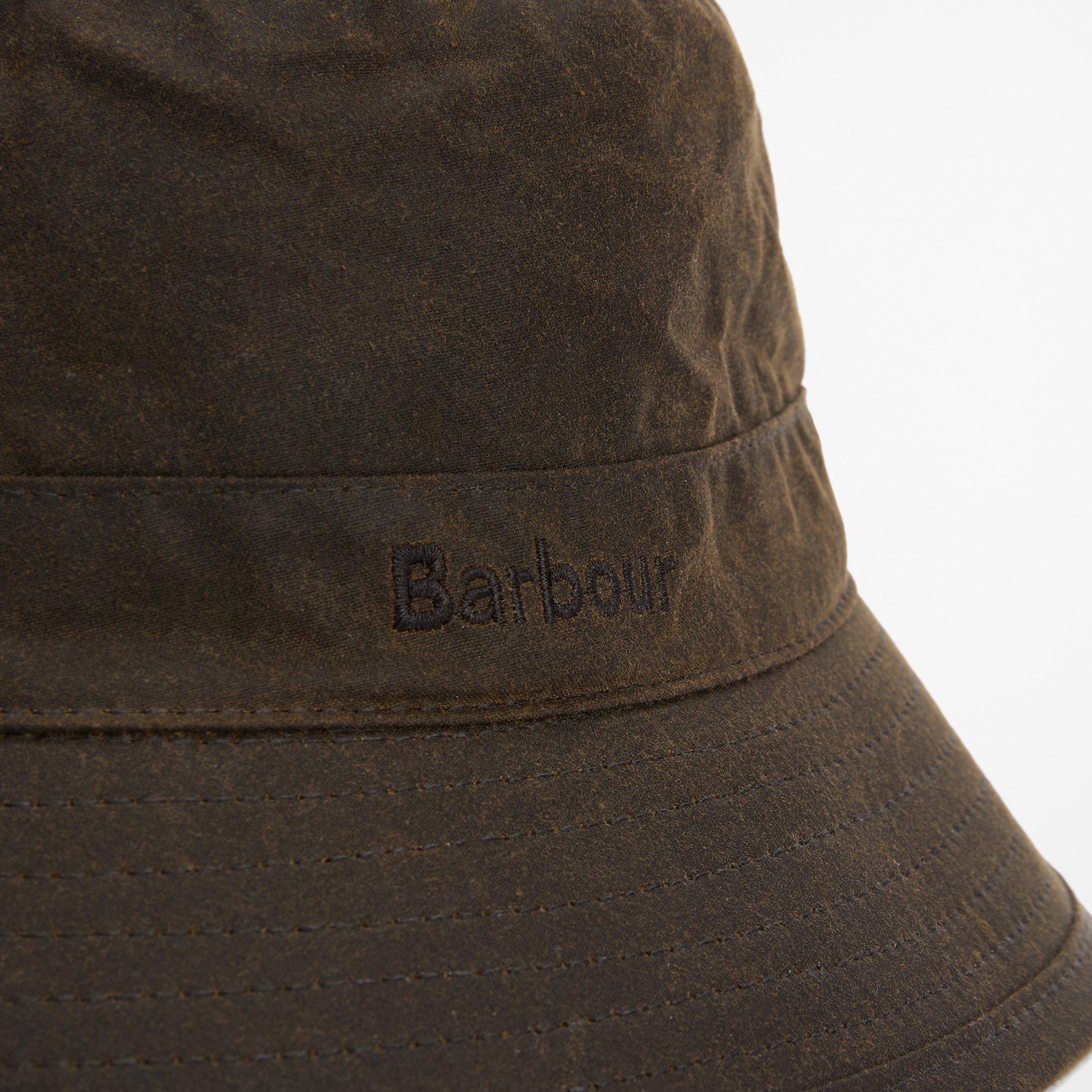 Olive - Barbour - Men's Wax Sports Bucket Hat - 3