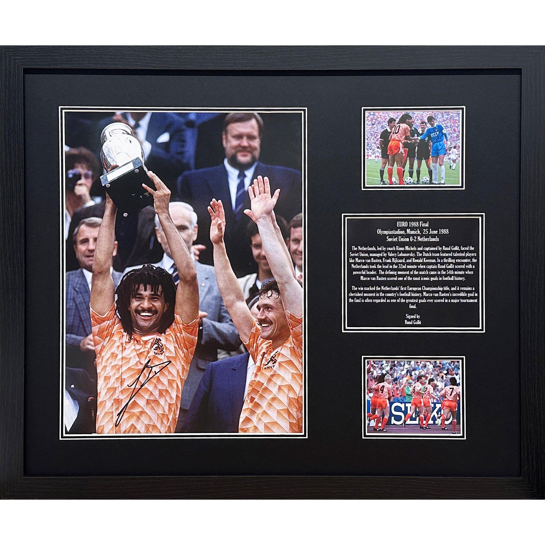 Orange - AllStarSignings Ltd - Ruud Gullit signed & framed Netherlands photograph - 1