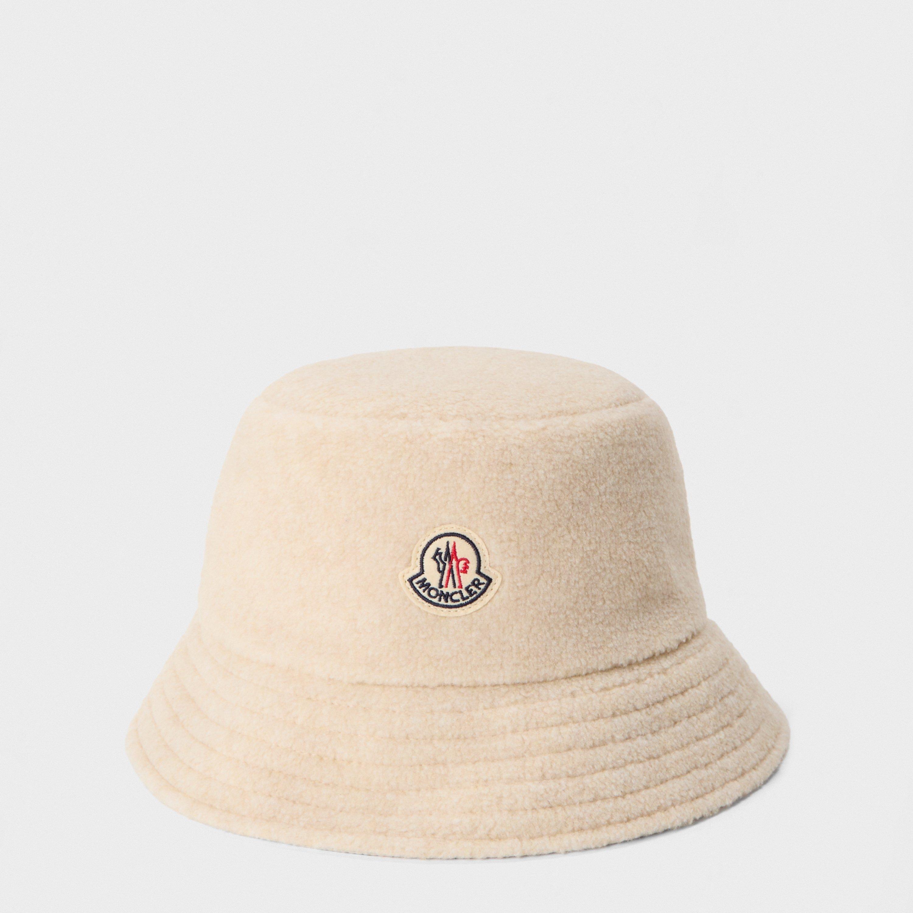 Moncler Men's Ted Fleece Bucket Hat - Beige P20 - M