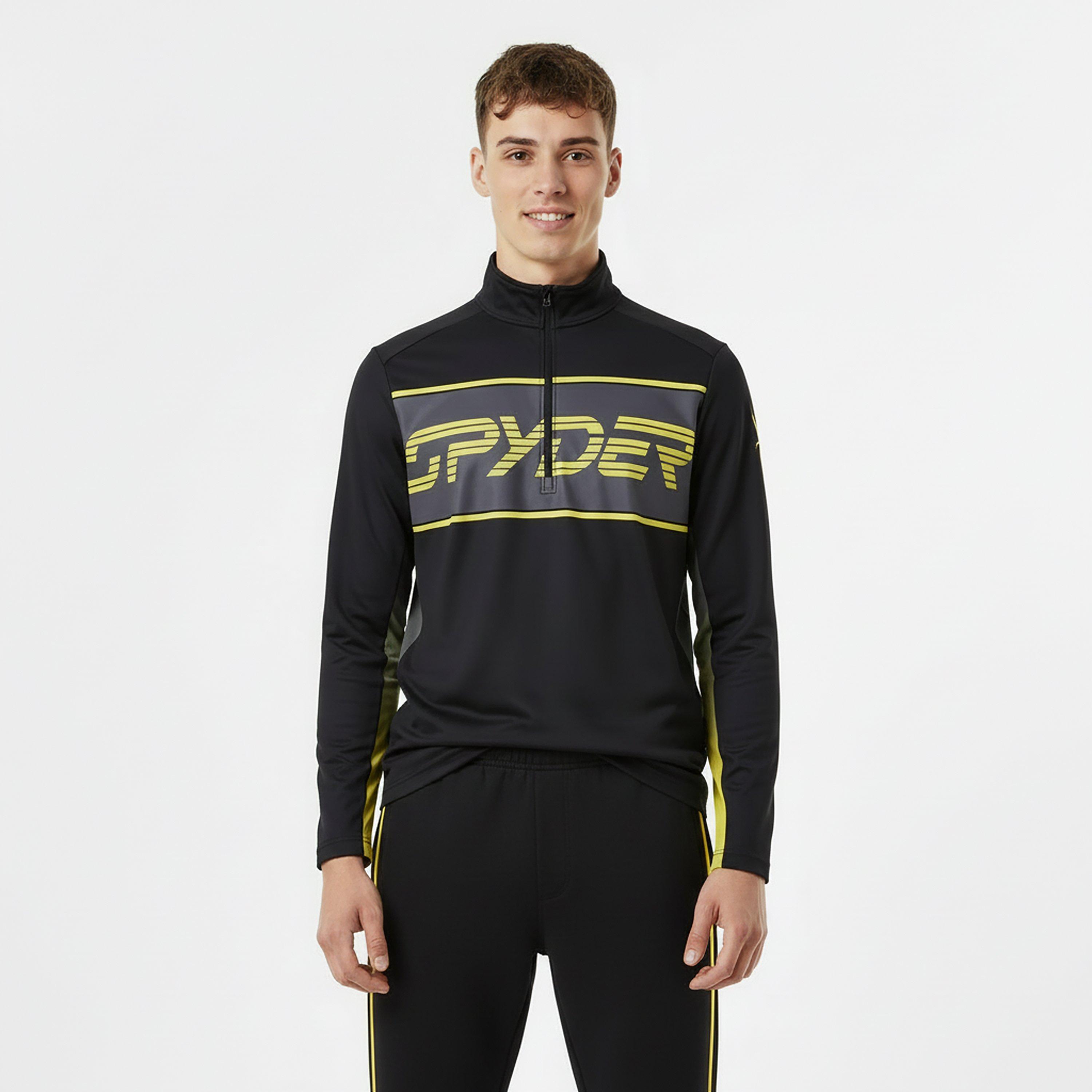 Acid Yellow - Spyder - Men's Paramount Half-Zip Fleece - 3