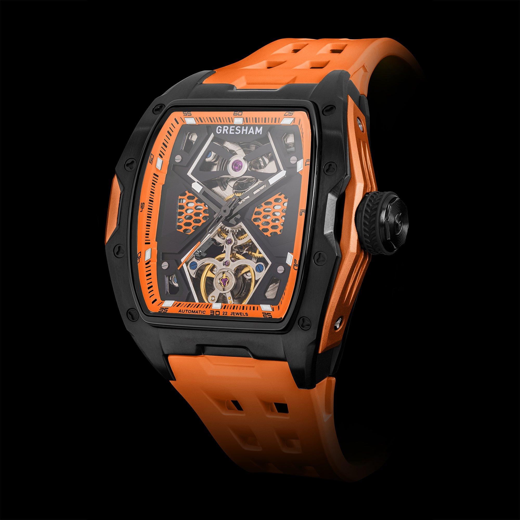Orange - Gresham - Gresham Genesis G1 Special Edition Automatic - 2