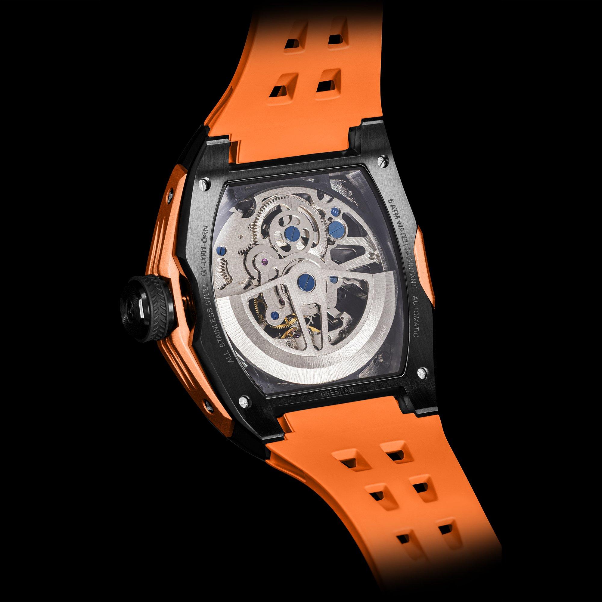 Orange - Gresham - Gresham Genesis G1 Special Edition Automatic - 4