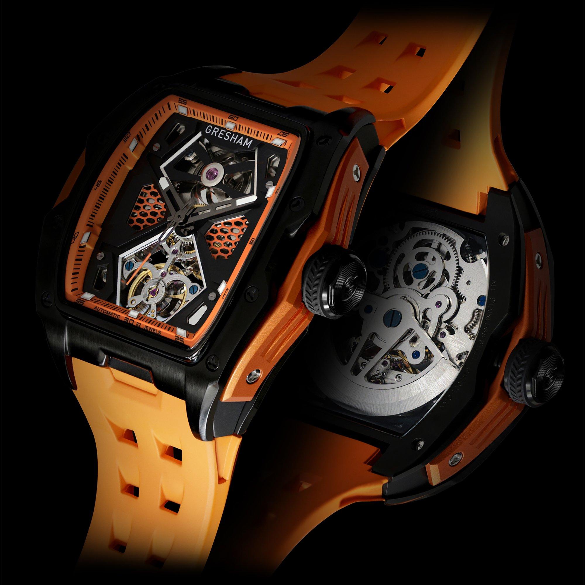 Orange - Gresham - Gresham Genesis G1 Special Edition Automatic - 5