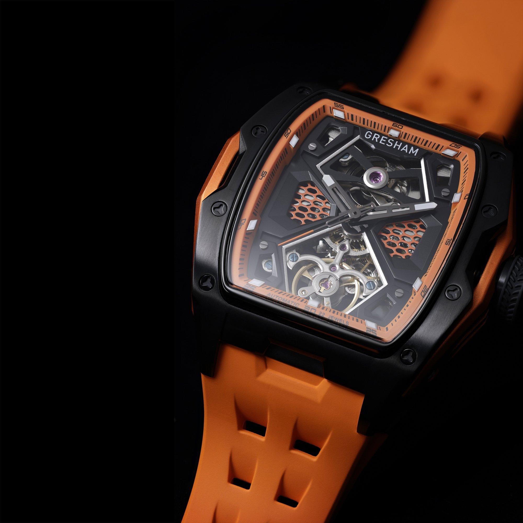 Orange - Gresham - Gresham Genesis G1 Special Edition Automatic - 6