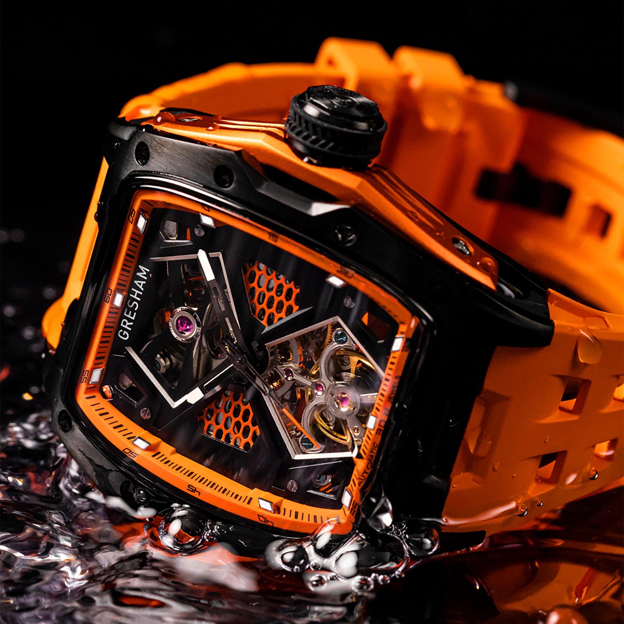 Orange - Gresham - Gresham Genesis G1 Special Edition Automatic - 7