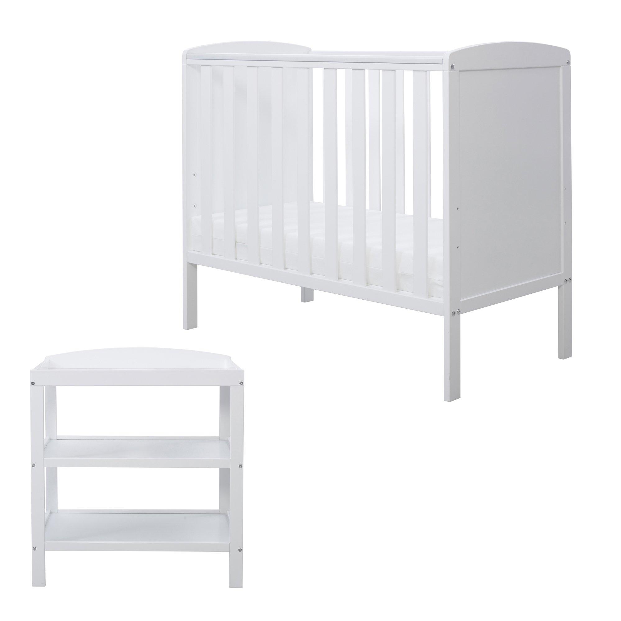 Ickle Bubba  Newborn Coleby Space Saver 2 Pce Furniture Set And Fibre M - White - one
