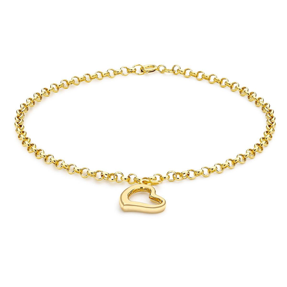 Gold - Be You - 9ct Gold Heart Charm Bracelet - 1