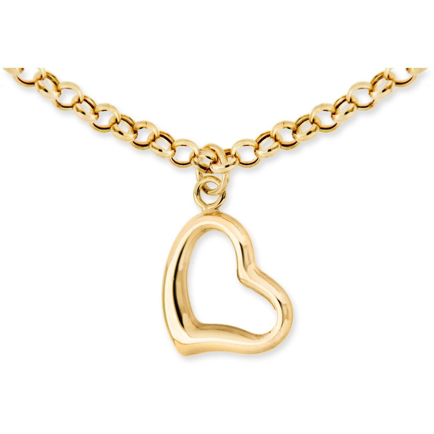 Gold - Be You - 9ct Gold Heart Charm Bracelet - 4