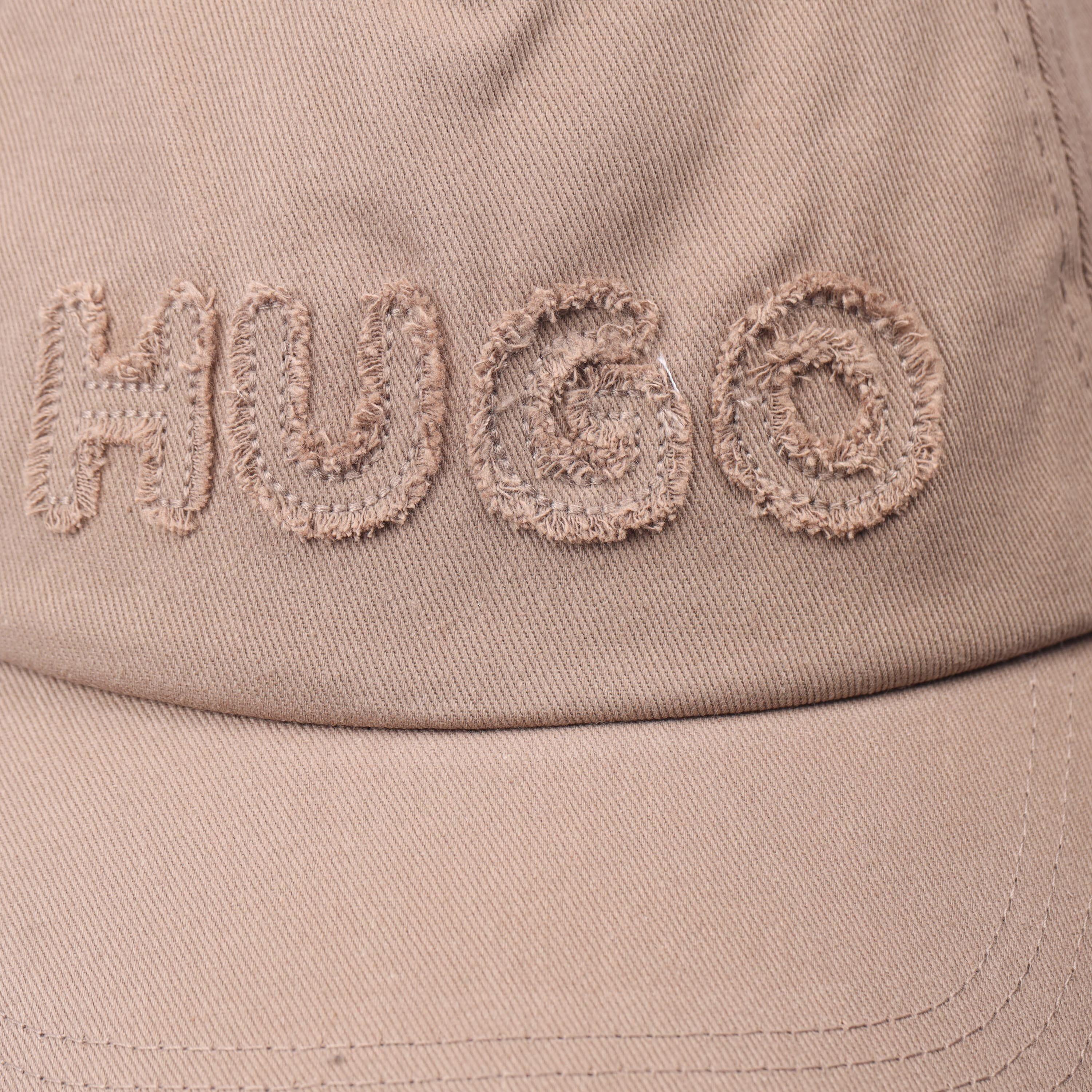 Beige - Hugo - Cara-FR Cap with Raw-Edge Logo - 5