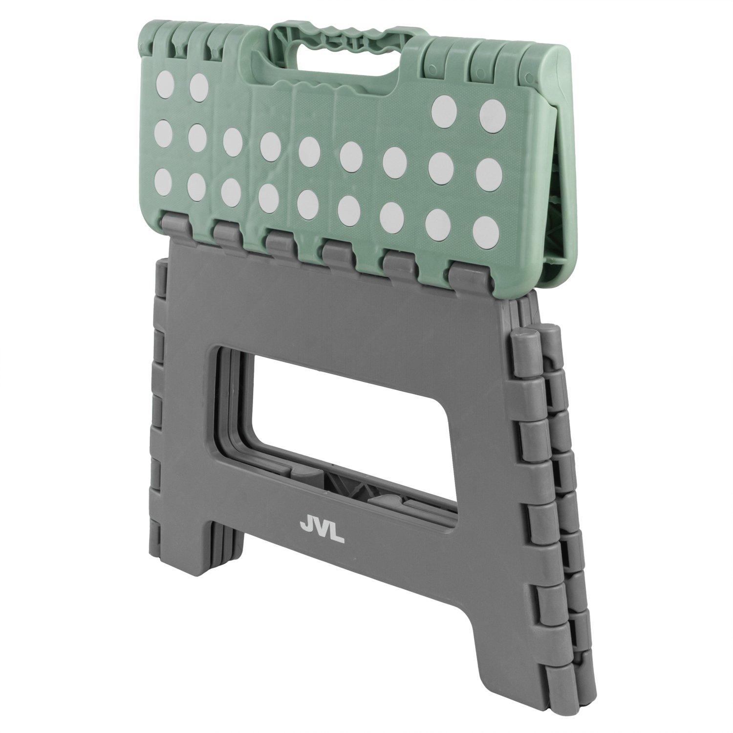 Grey - JVL - JVL Folding Step Stool Set - Small and Large - Grey - 4