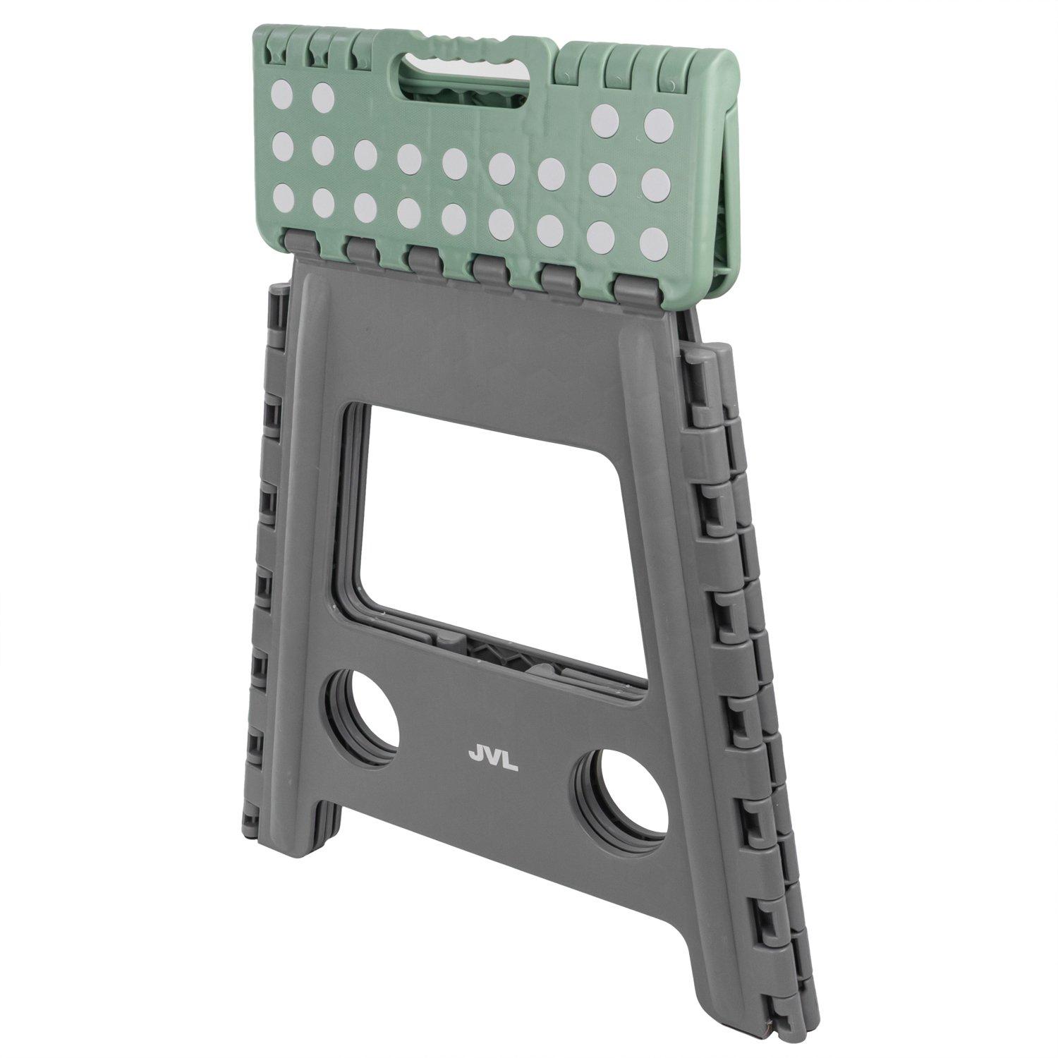 Grey - JVL - JVL Folding Step Stool Set - Small and Large - Grey - 5
