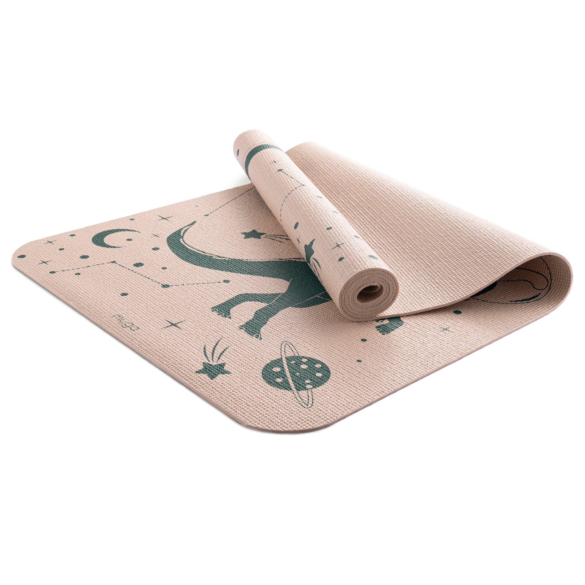 ¿Space Dinosaur - Myga - Myga Silk Print Kids Yoga Mat - 2