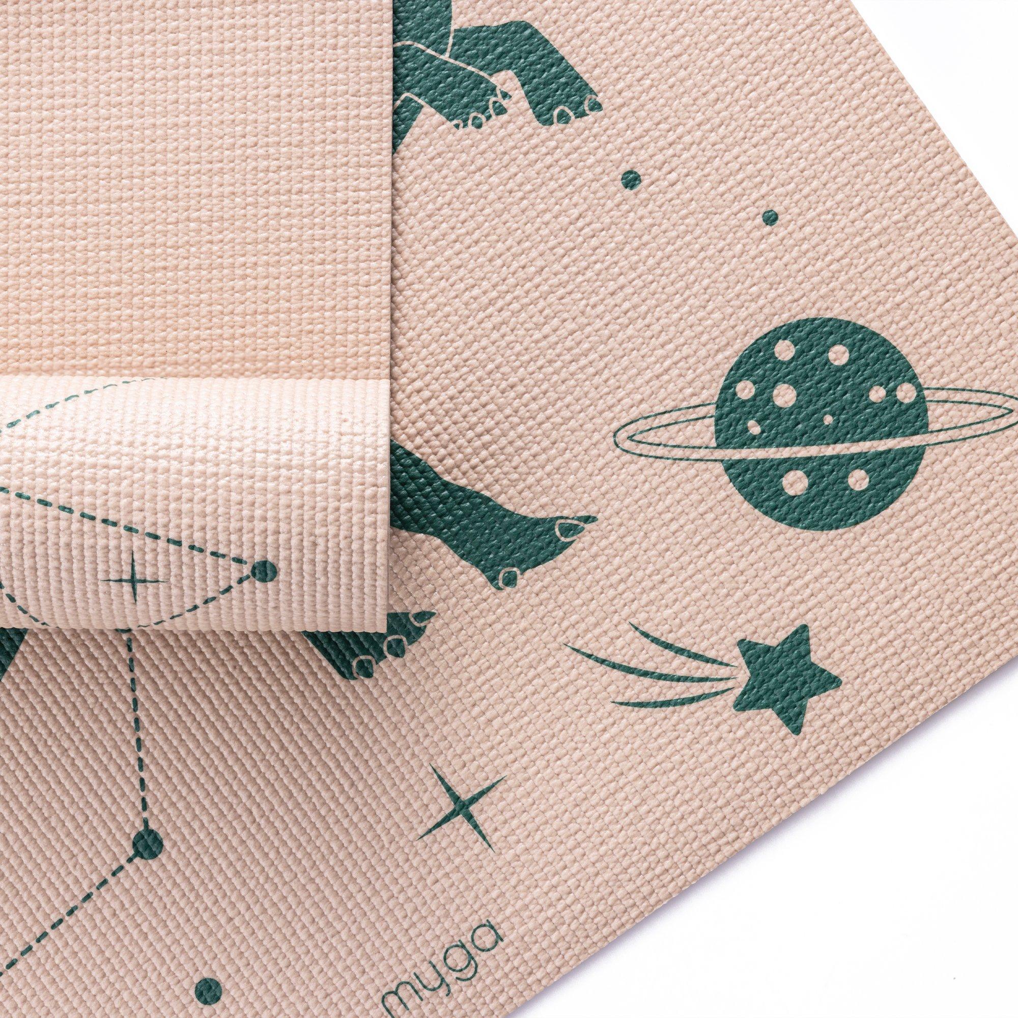 ¿Space Dinosaur - Myga - Myga Silk Print Kids Yoga Mat - 3