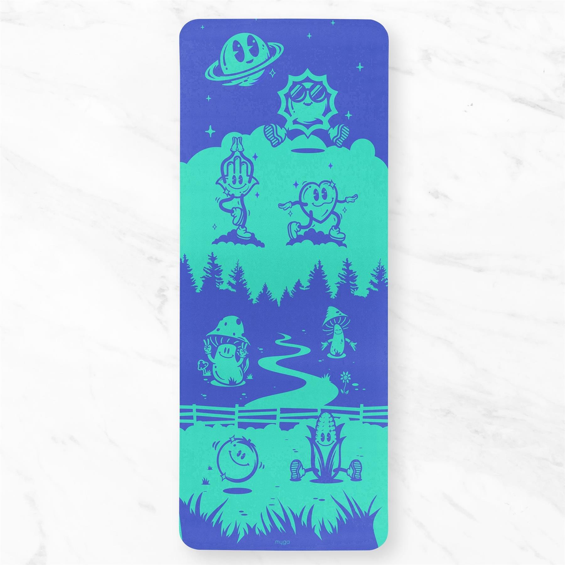 Myga Silk Print Kids Yoga Mat