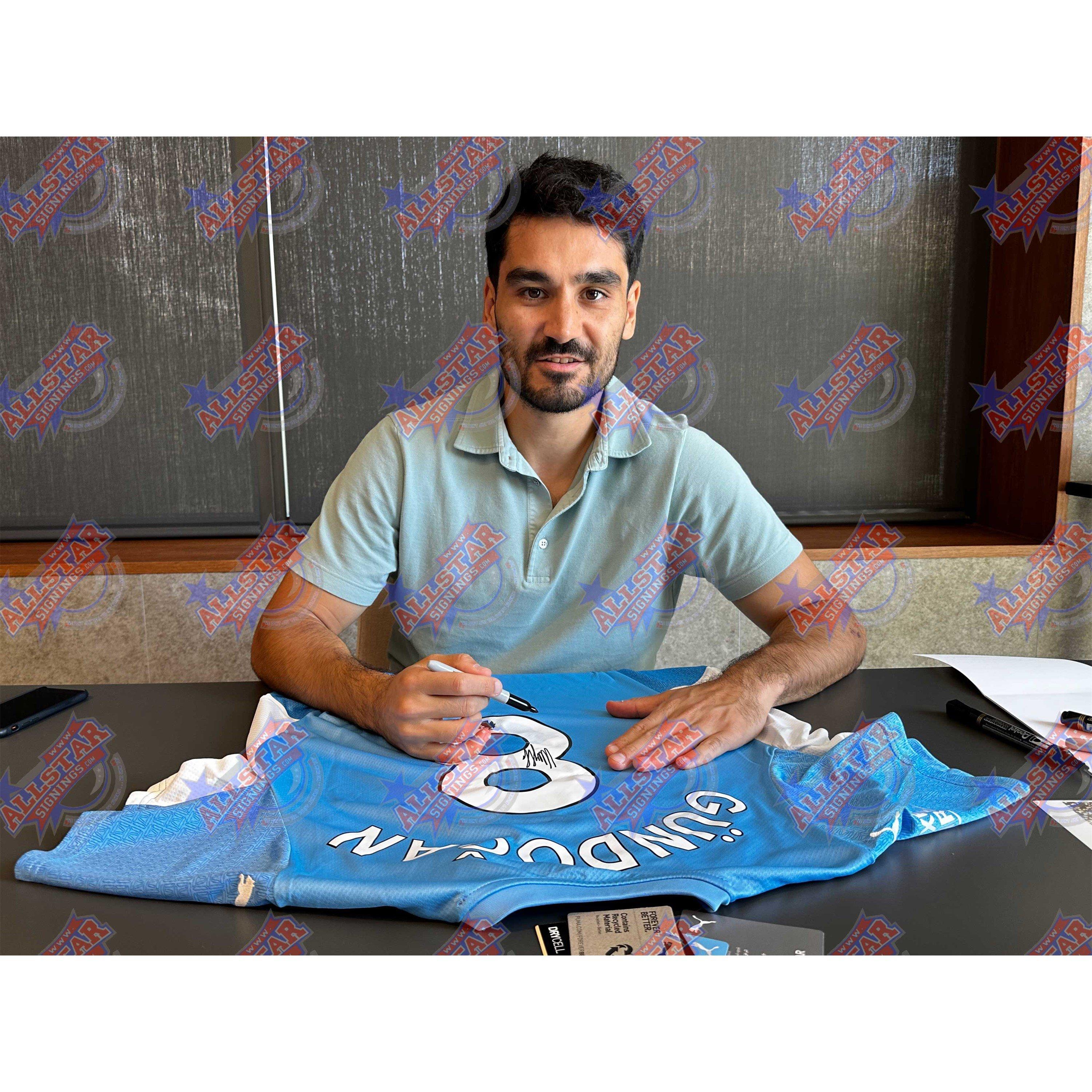 Blue - AllStarSignings Ltd - Rodri & Gundogan 2 signed & framed Manchester City - 3