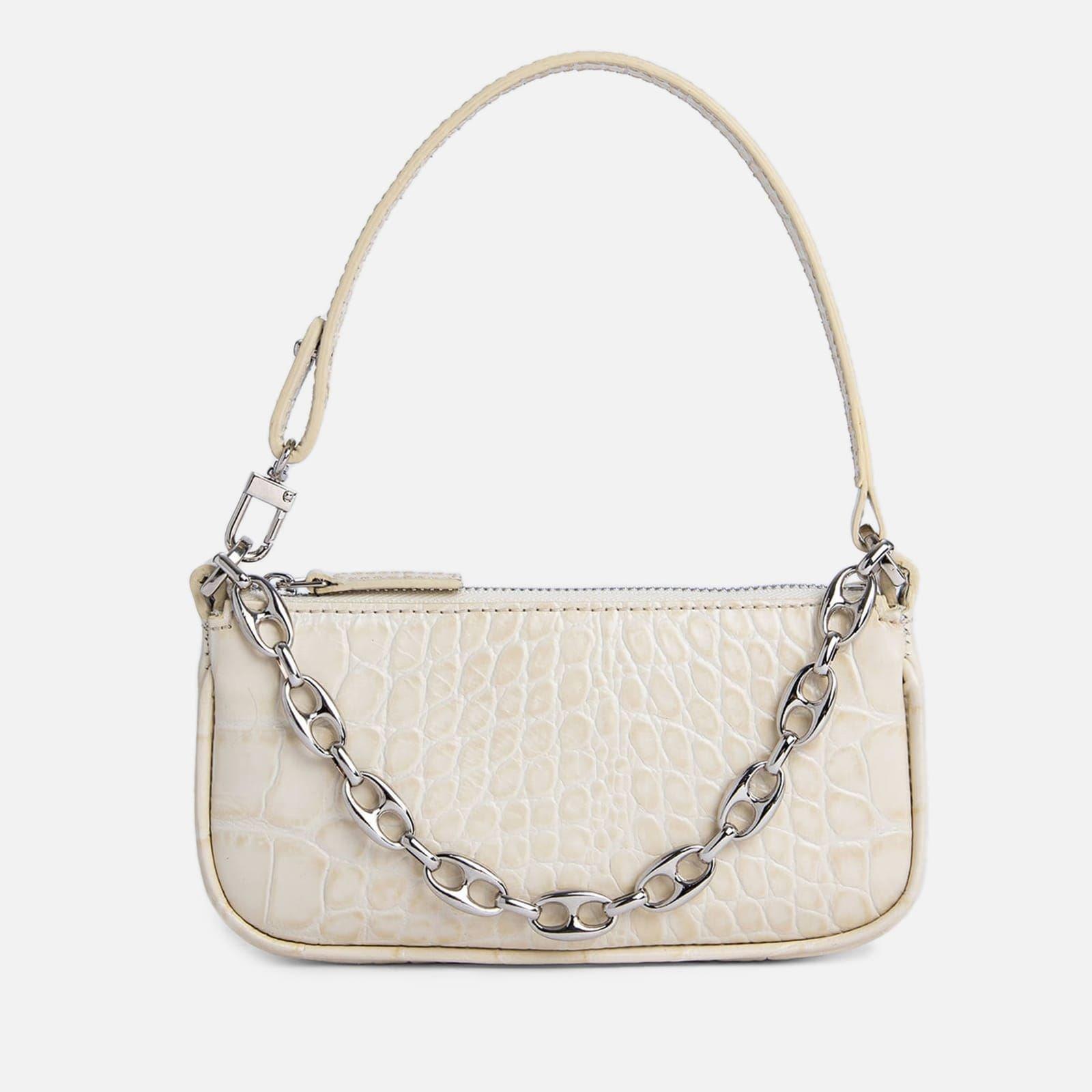 Cream - By Far - Mini Rachel Croco Bag - 1