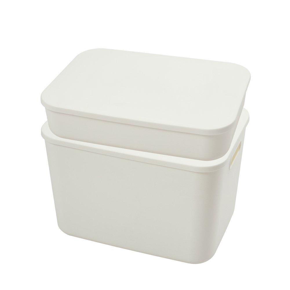 White2 - LIFE IDEAS - Multi-Size Plastic Storage Boxes - 3