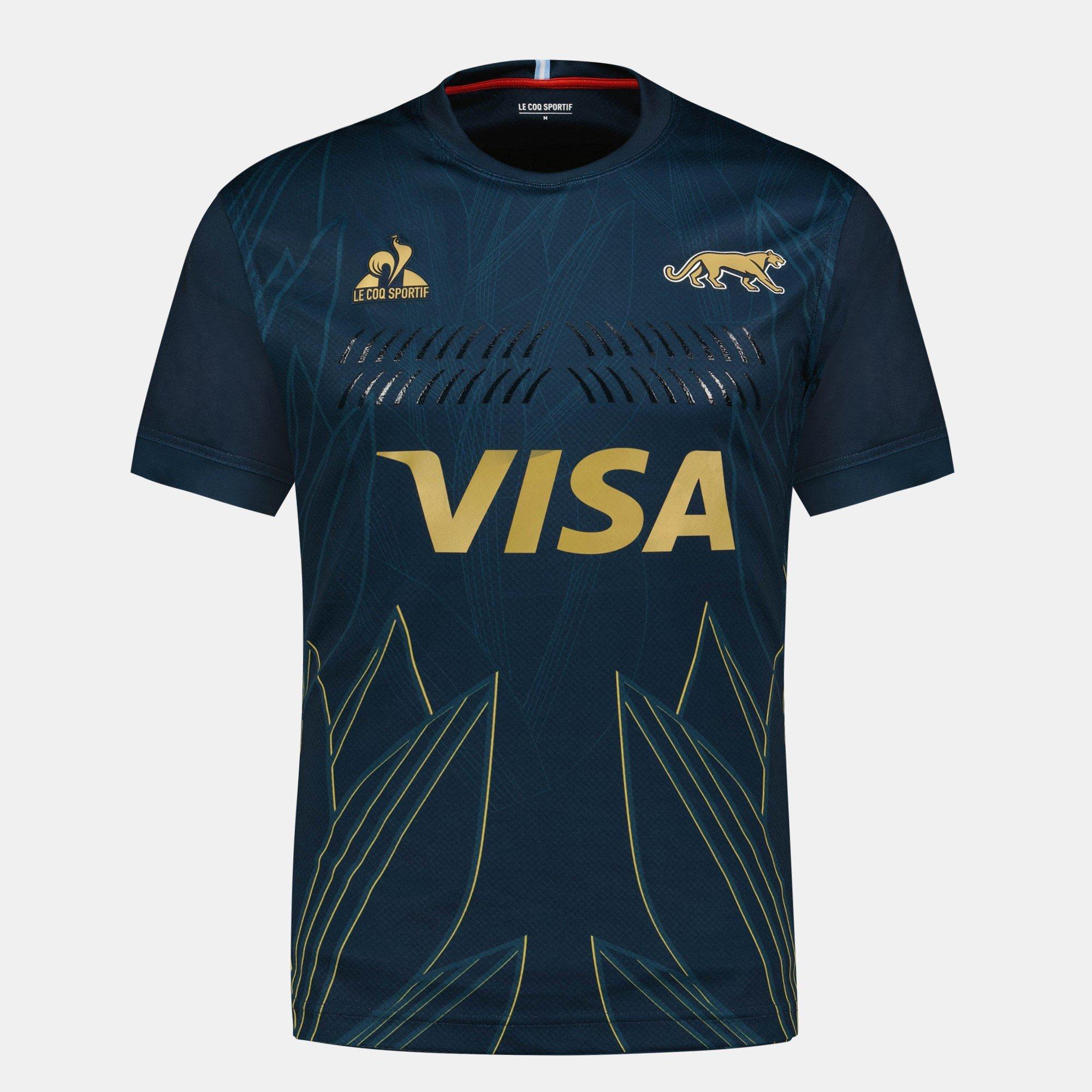Navy/Gold - Le Coq Sportif - Argentina PUMAS 2024 Alternate Shirt Mens - 1