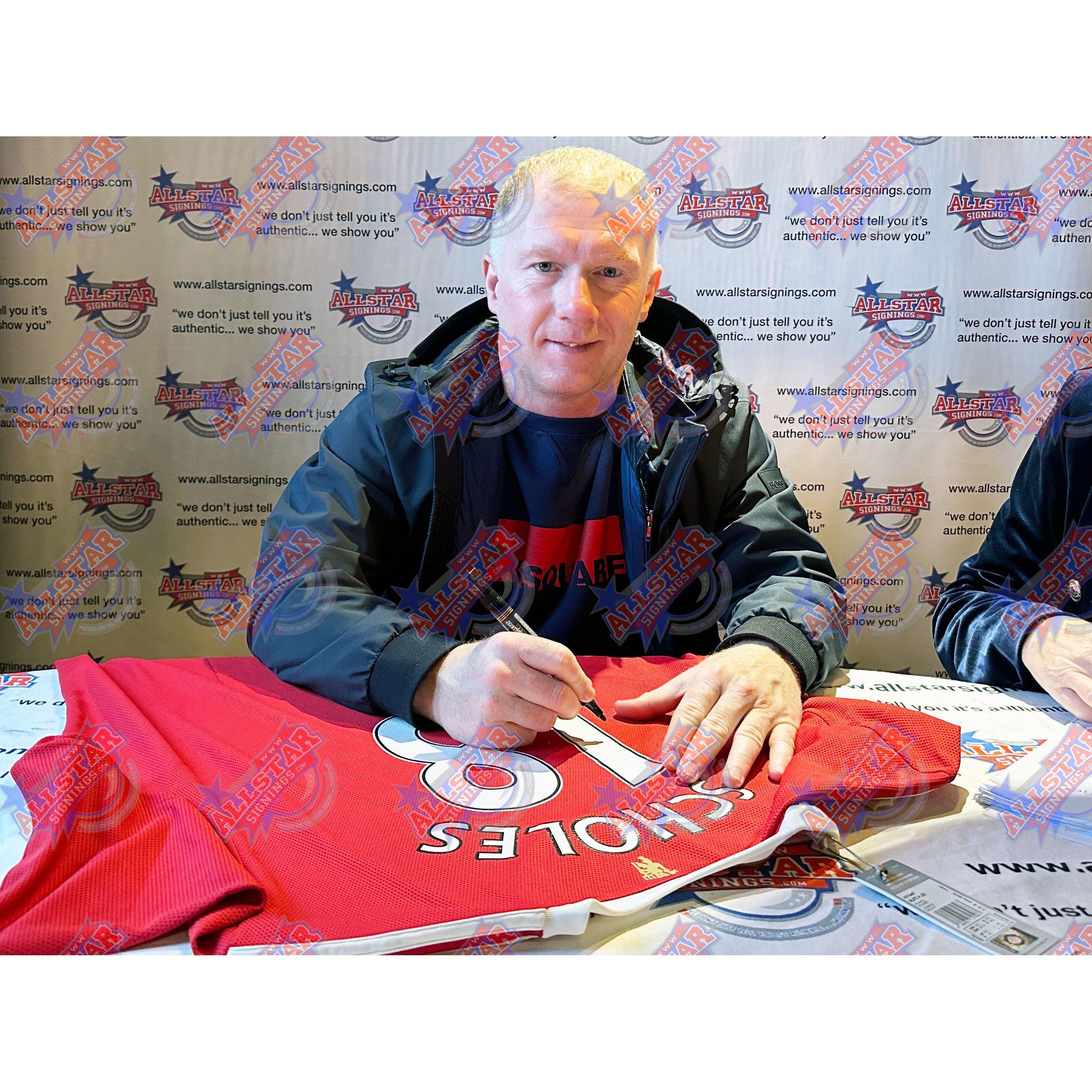 Red - AllStarSignings Ltd - Paul Scholes signed Manchester United shirt - 2