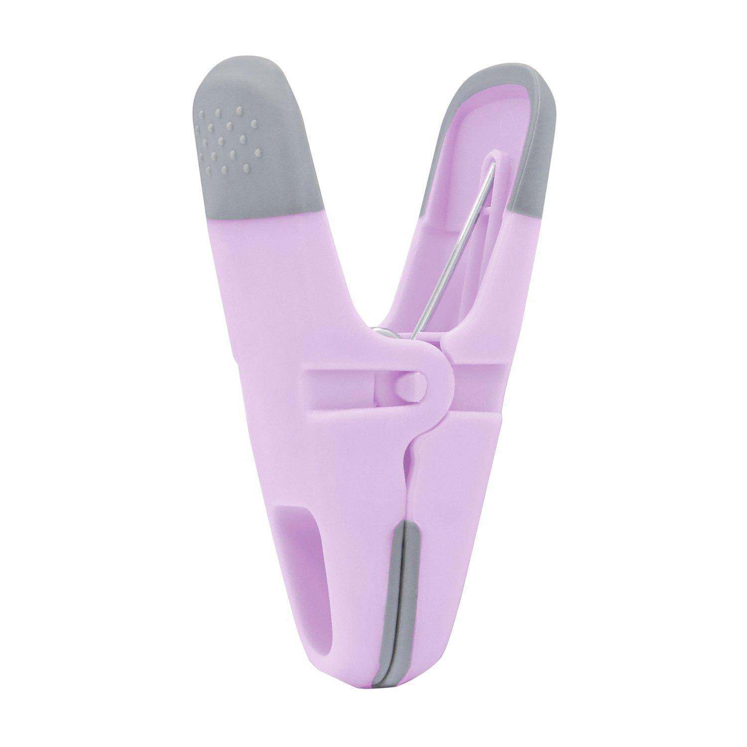 Multi - JVL - JVL Grey Peg Basket with 48 Prism Soft Touch Clip - 3