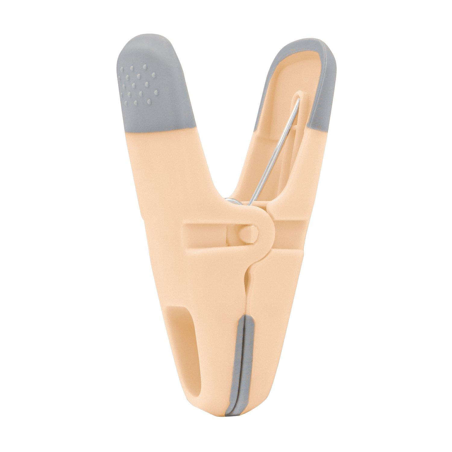 Multi - JVL - JVL Grey Peg Basket with 48 Prism Soft Touch Clip - 5