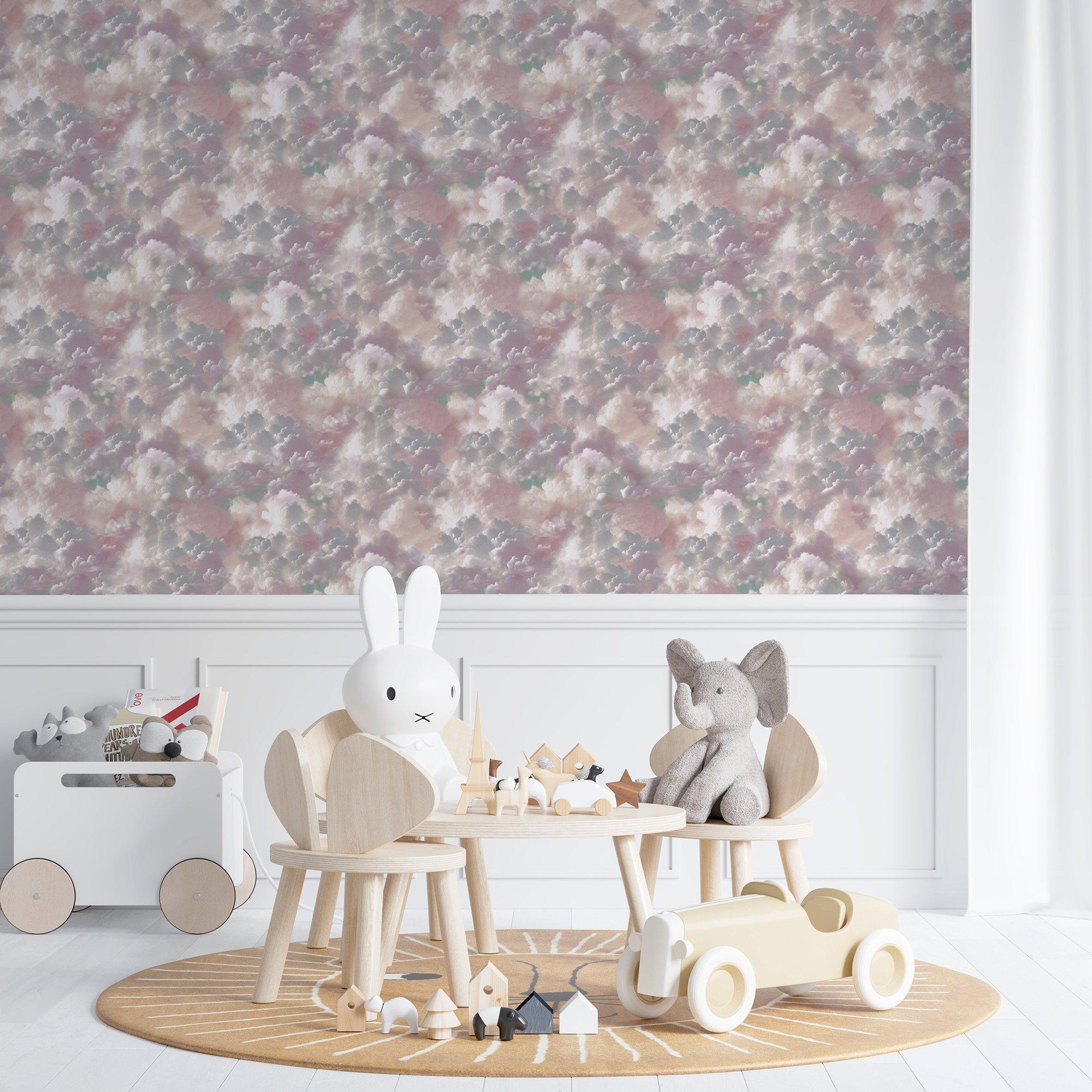 Pink & Purple - Arthouse - Vanilla Skies Pink sw12 - 5