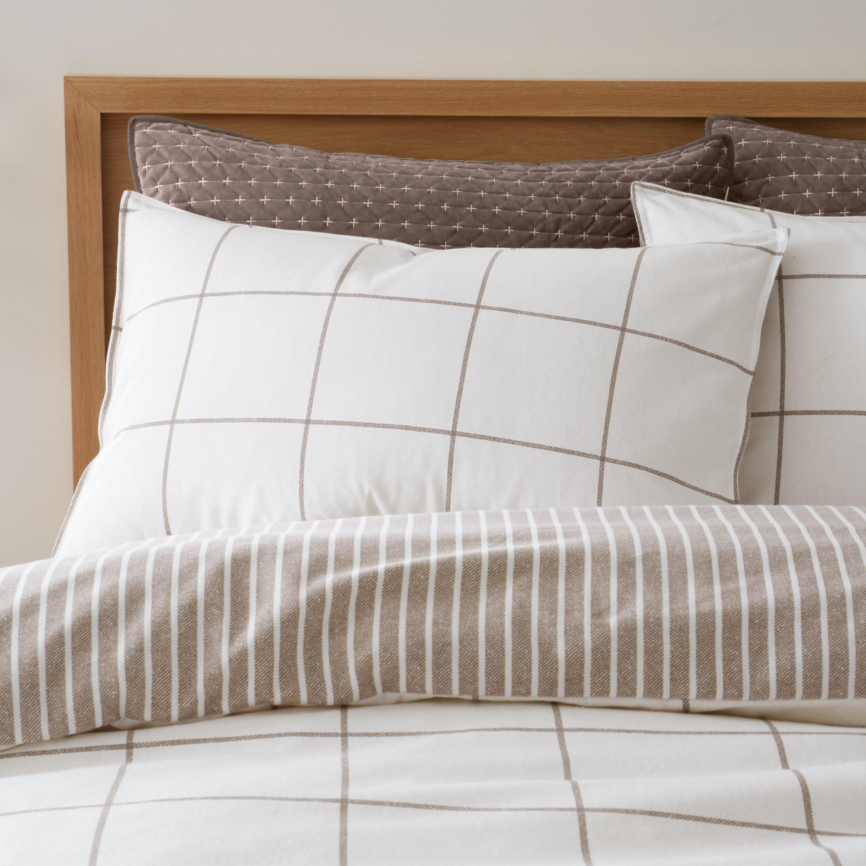 Mole - Bianca - Brushed Regal Check Cotton Duvet Cover Set - 3