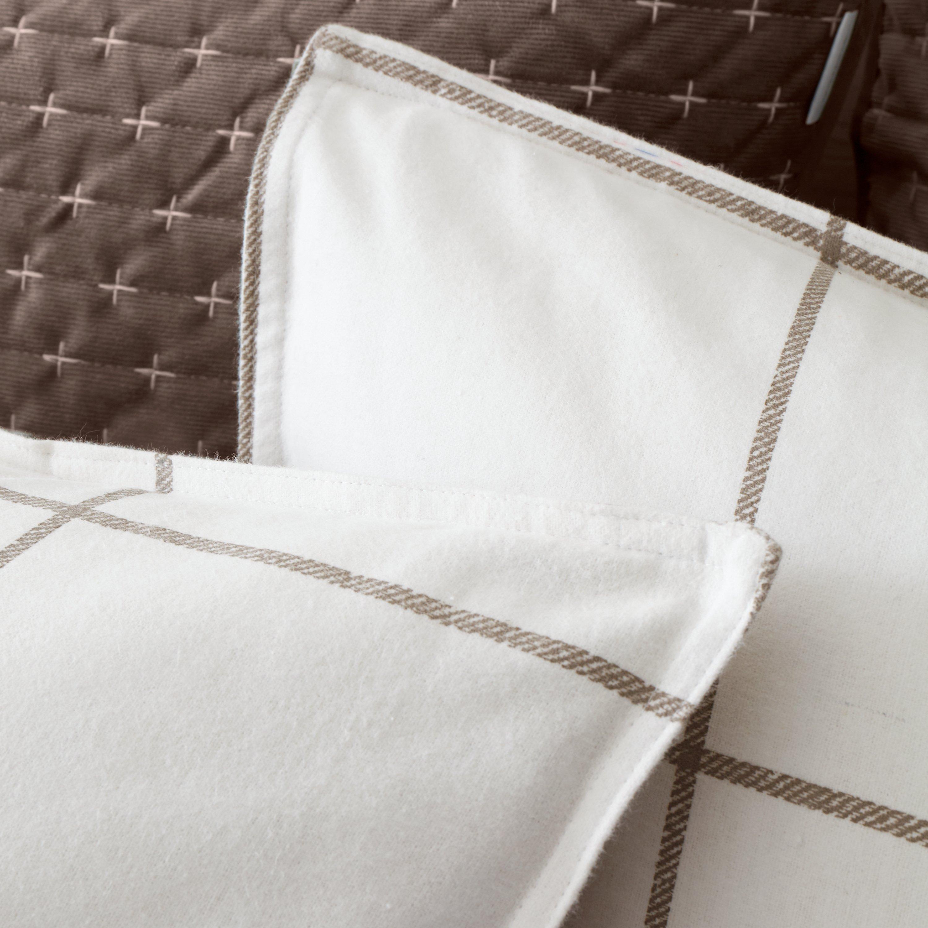 Mole - Bianca - Brushed Regal Check Cotton Duvet Cover Set - 4