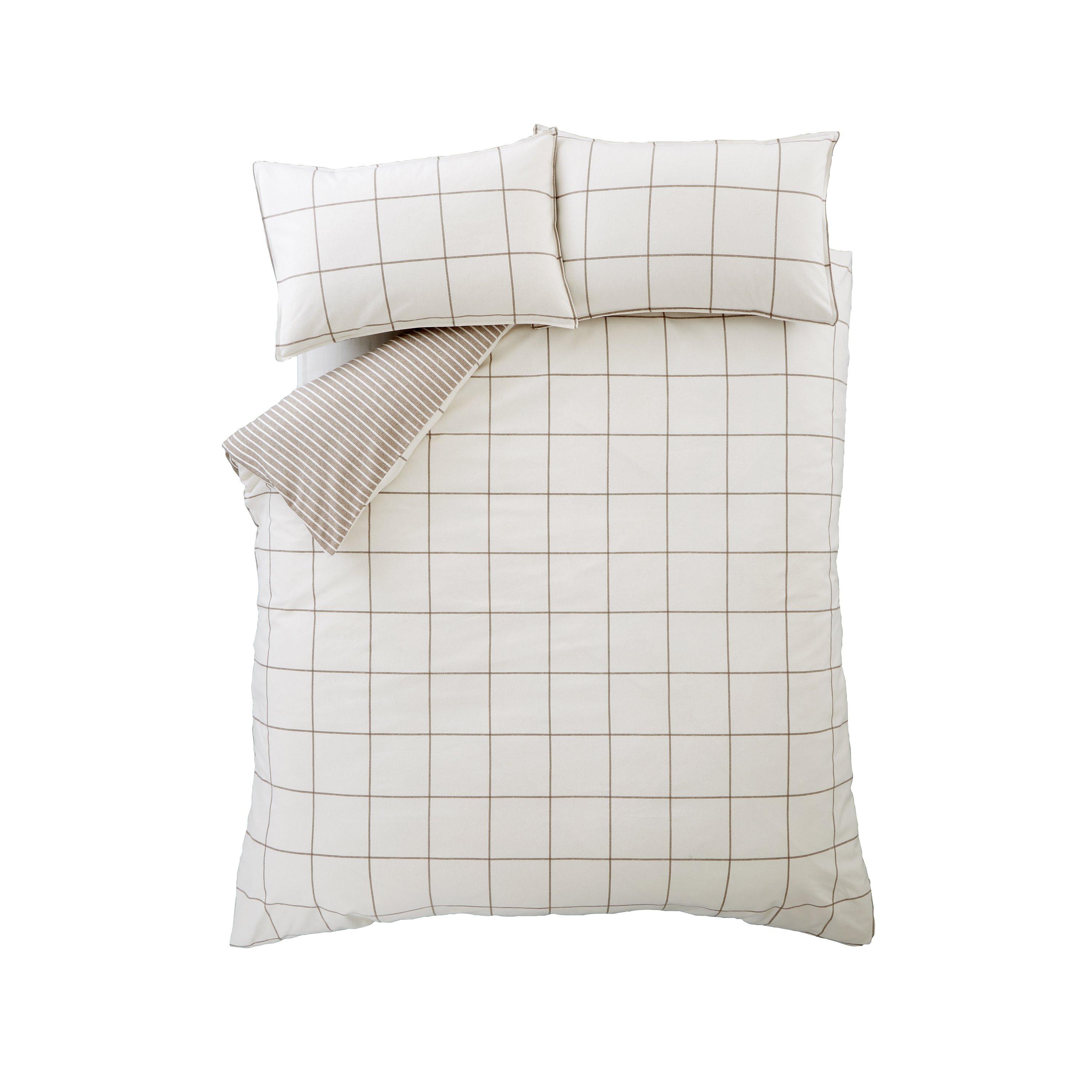 Mole - Bianca - Brushed Regal Check Cotton Duvet Cover Set - 6