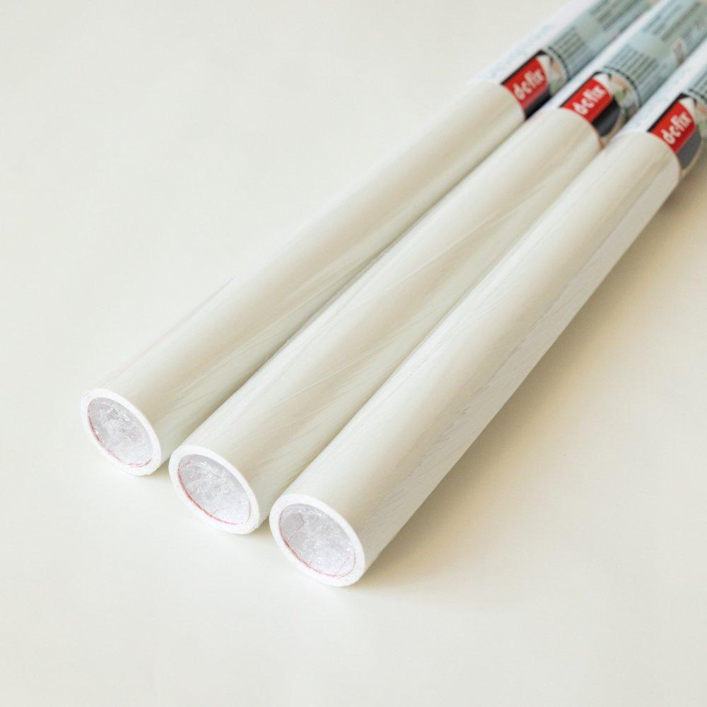 D C Fix Matt Self Adhesive Vinyl Pack 3 Off White - 67X2 PACK3
