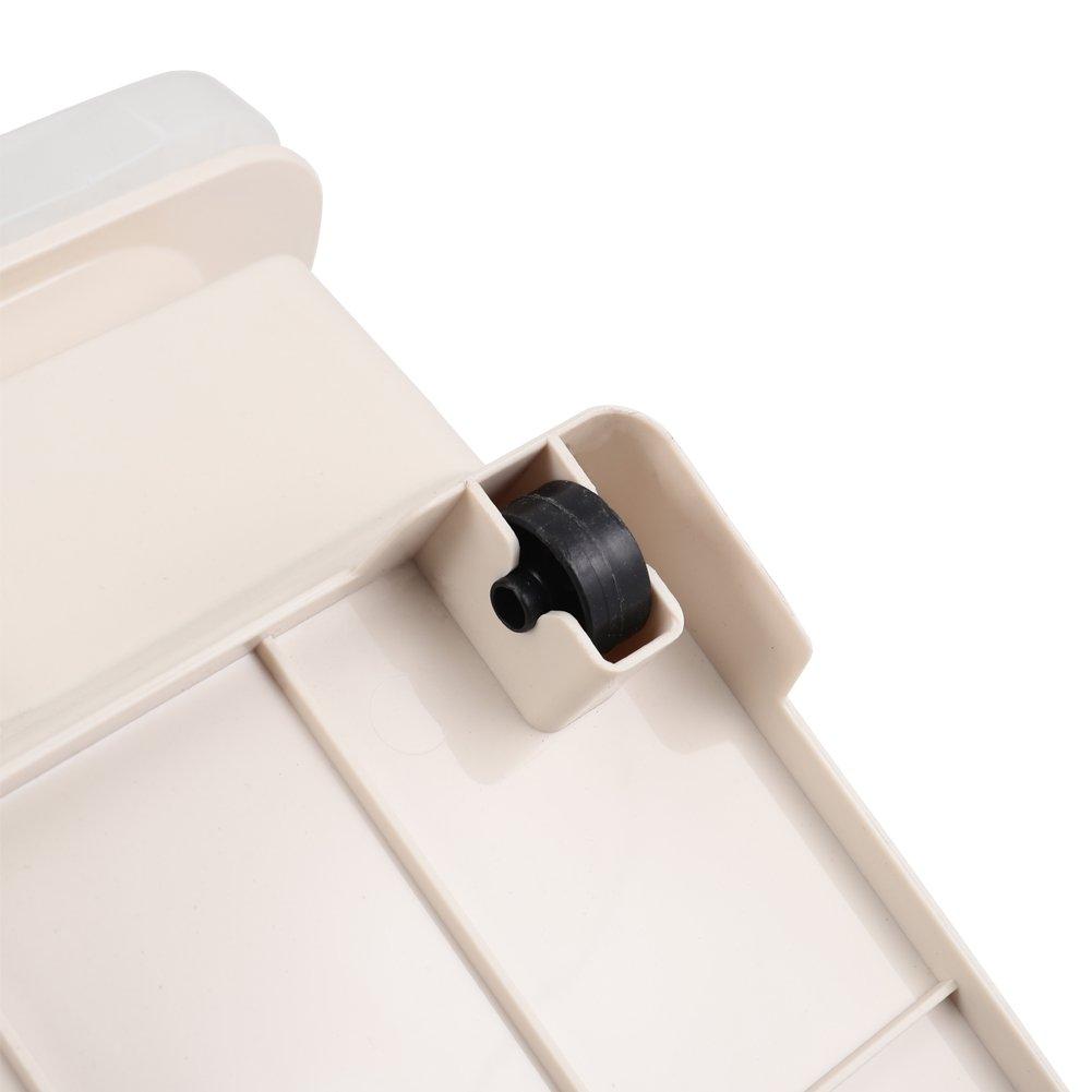 Beige - LIFE IDEAS - Stackable Plastic Storage Box with Lid and Wheels - 7