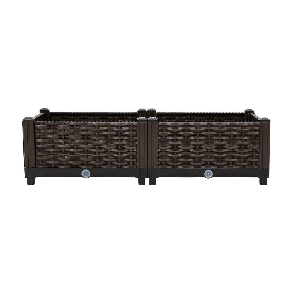 Brown - LIFE IDEAS - Outdoor Rectangular Planting Box - 4