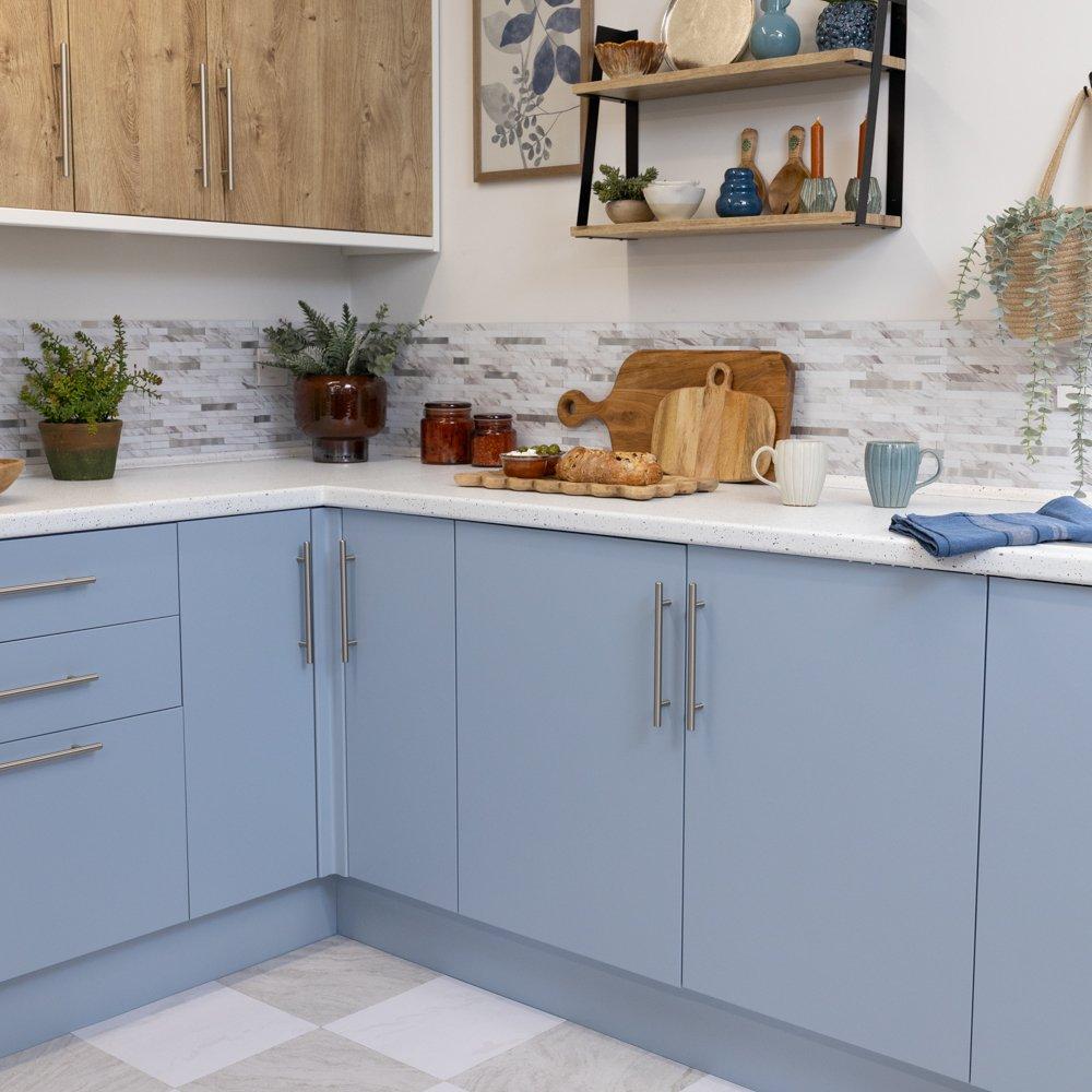 Blue - D C Fix - dc fix Matt Heritage Blue Self Adhesive Vinyl Pk 3 - 3