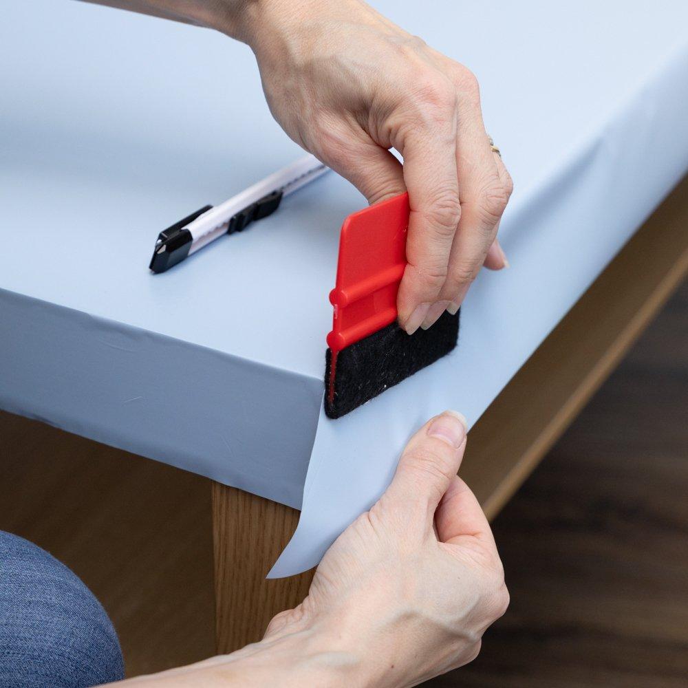 Blue - D C Fix - dc fix Matt Heritage Blue Self Adhesive Vinyl Pk 3 - 4