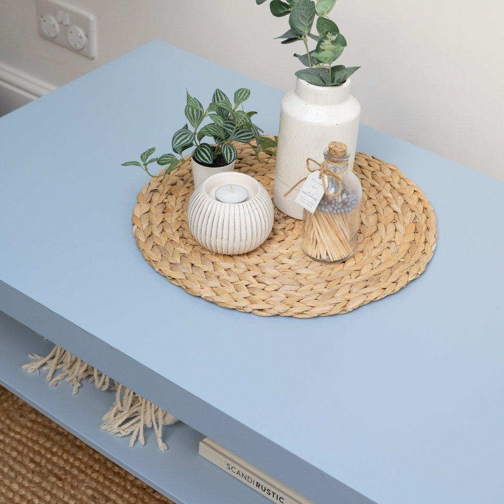 Blue - D C Fix - dc fix Matt Heritage Blue Self Adhesive Vinyl Pk 3 - 5