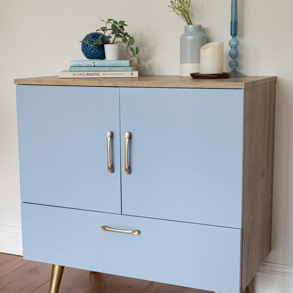 Blue - D C Fix - dc fix Matt Heritage Blue Self Adhesive Vinyl Pk 3 - 6