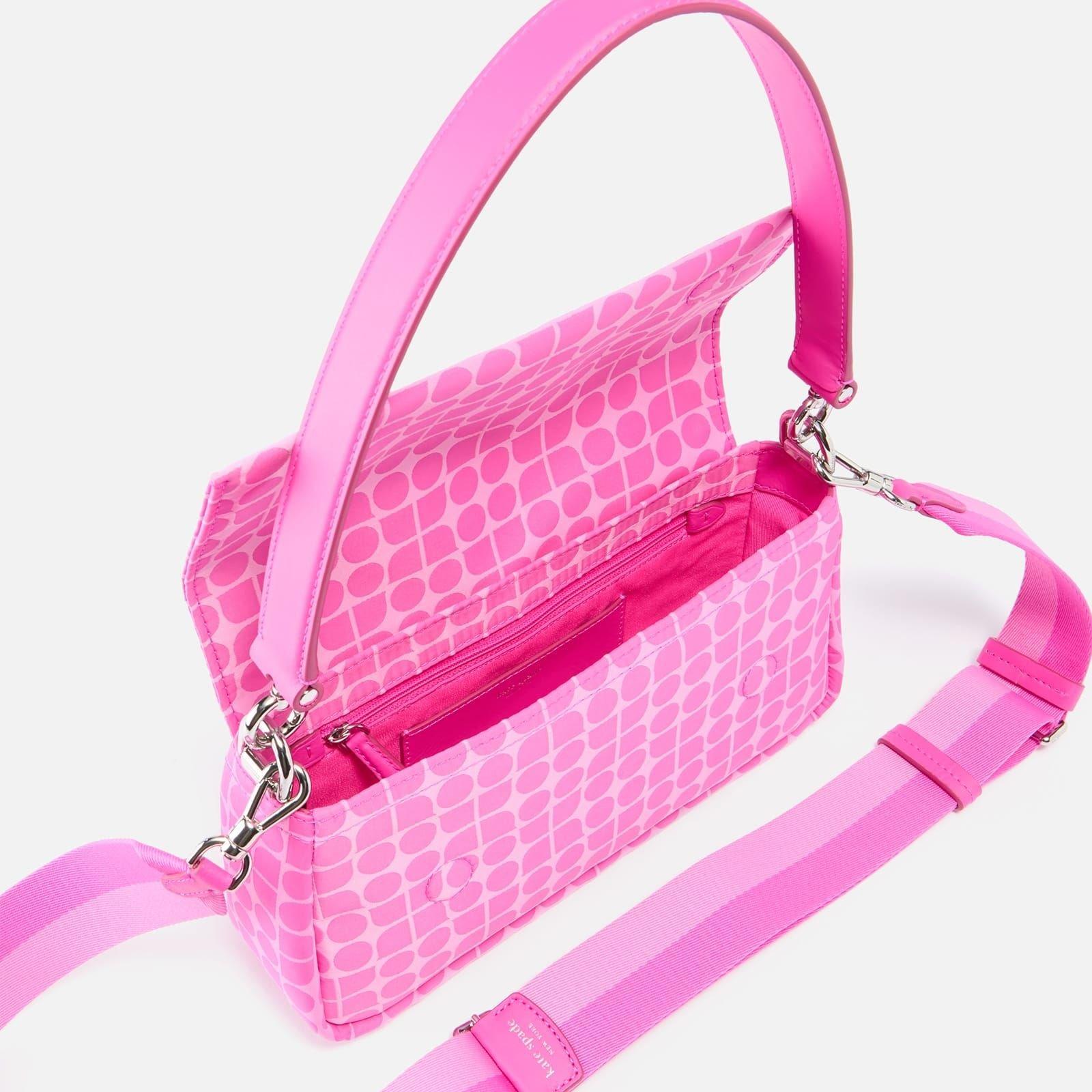 Multi Colour - Kate Spade - Printed Fabric Convertible Cross Body Bag - 3