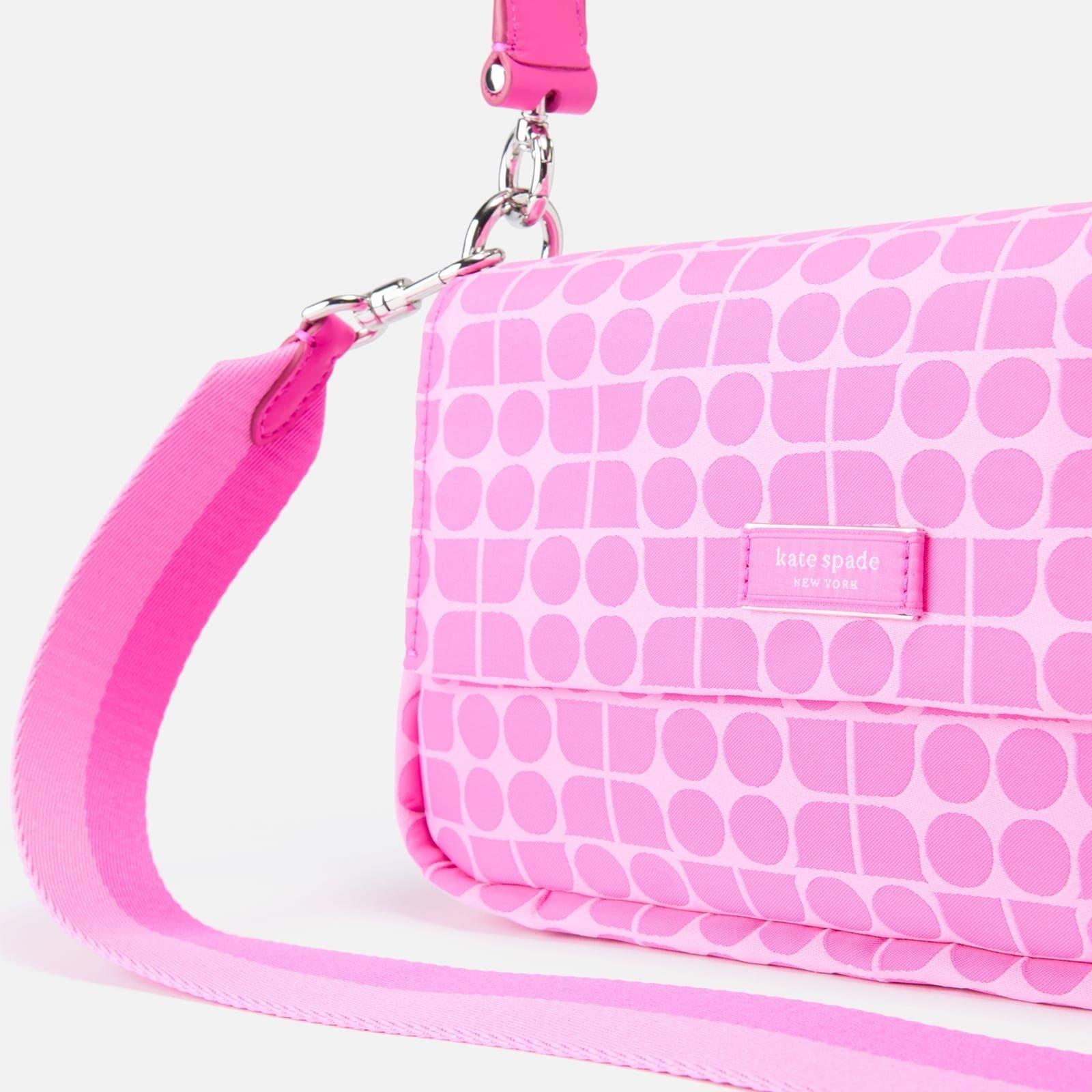 Multi Colour - Kate Spade - Printed Fabric Convertible Cross Body Bag - 4