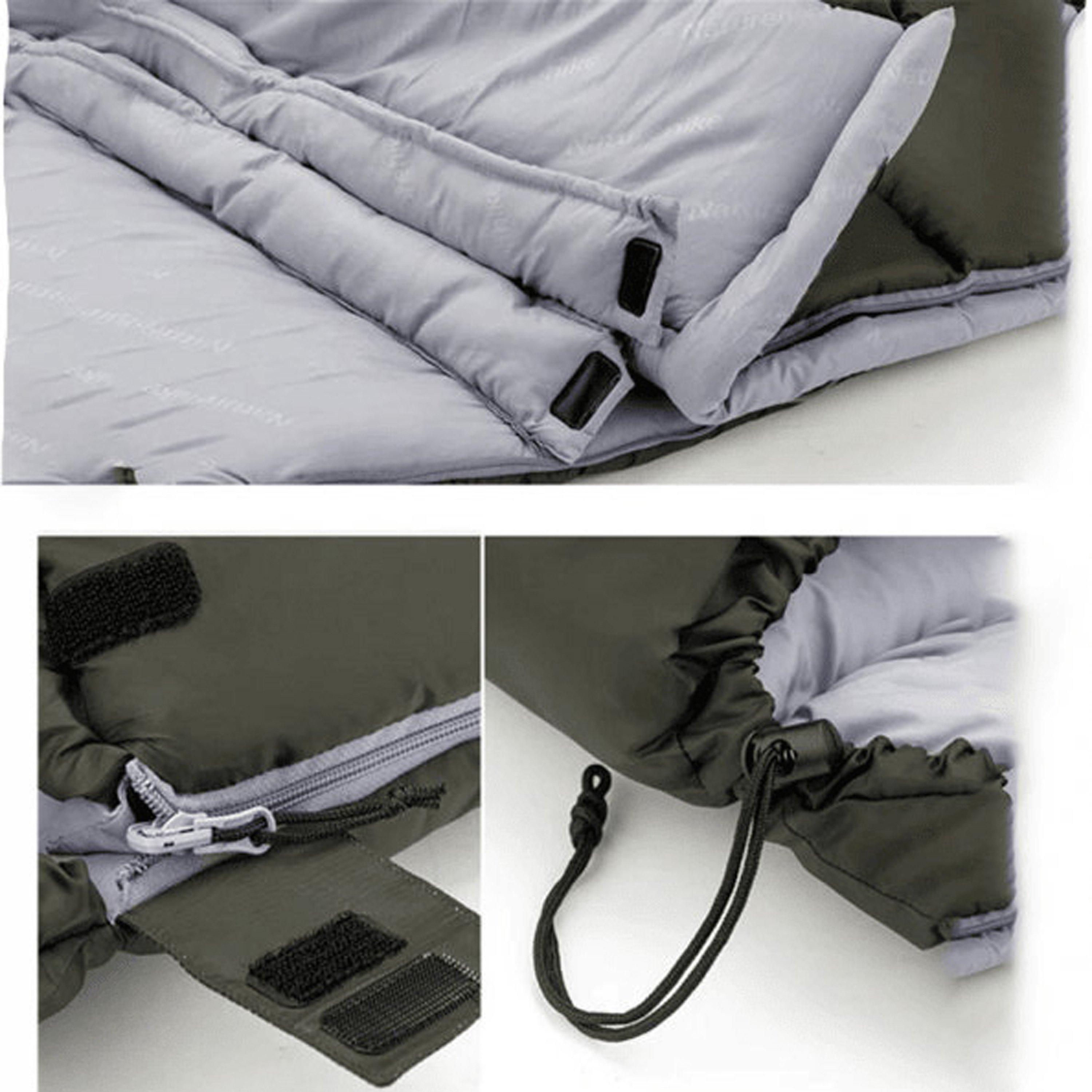 Army Green - Naturehike - Naturehike U Series Hooded Sleeping Bag - 7