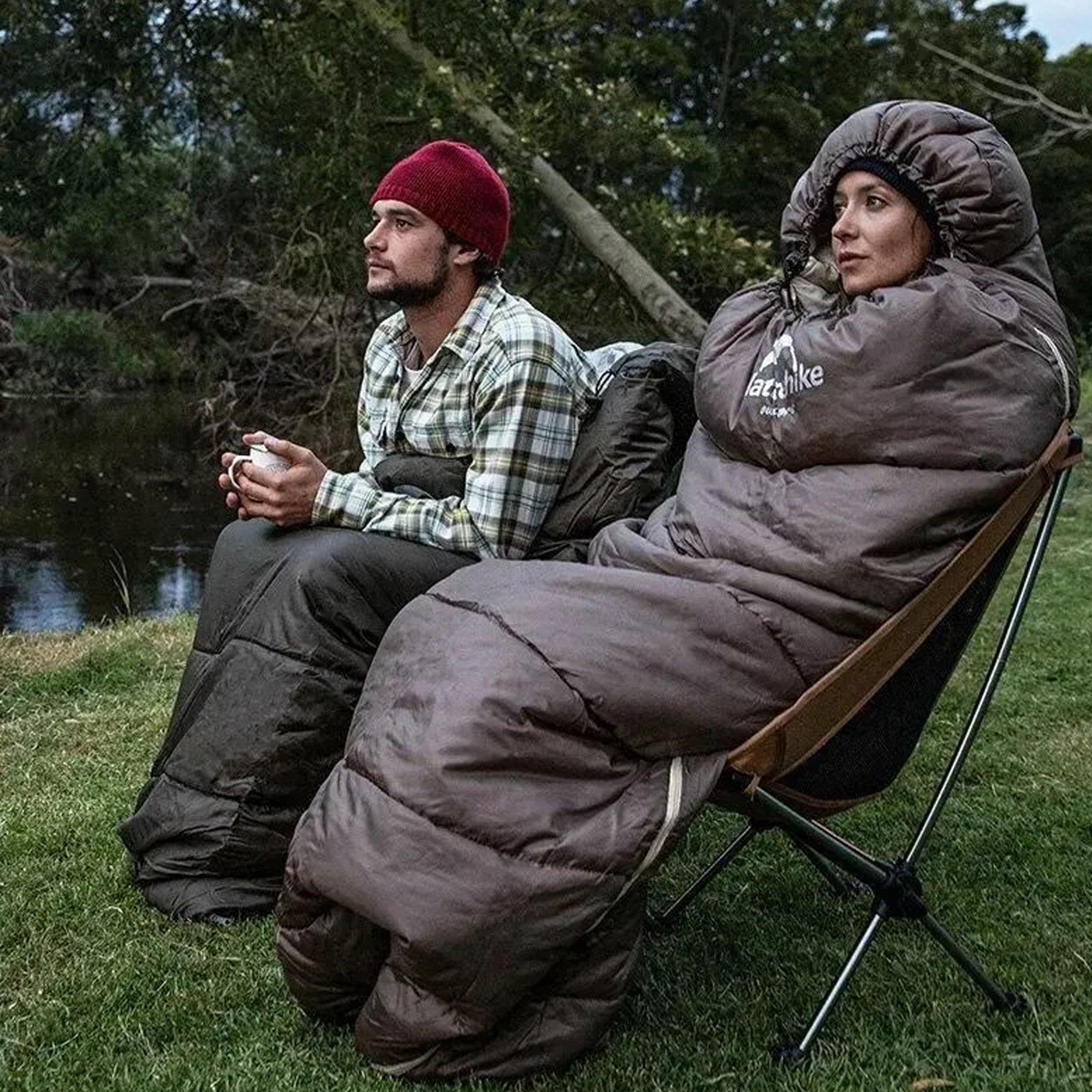 Army Green - Naturehike - Naturehike U Series Hooded Sleeping Bag - 8