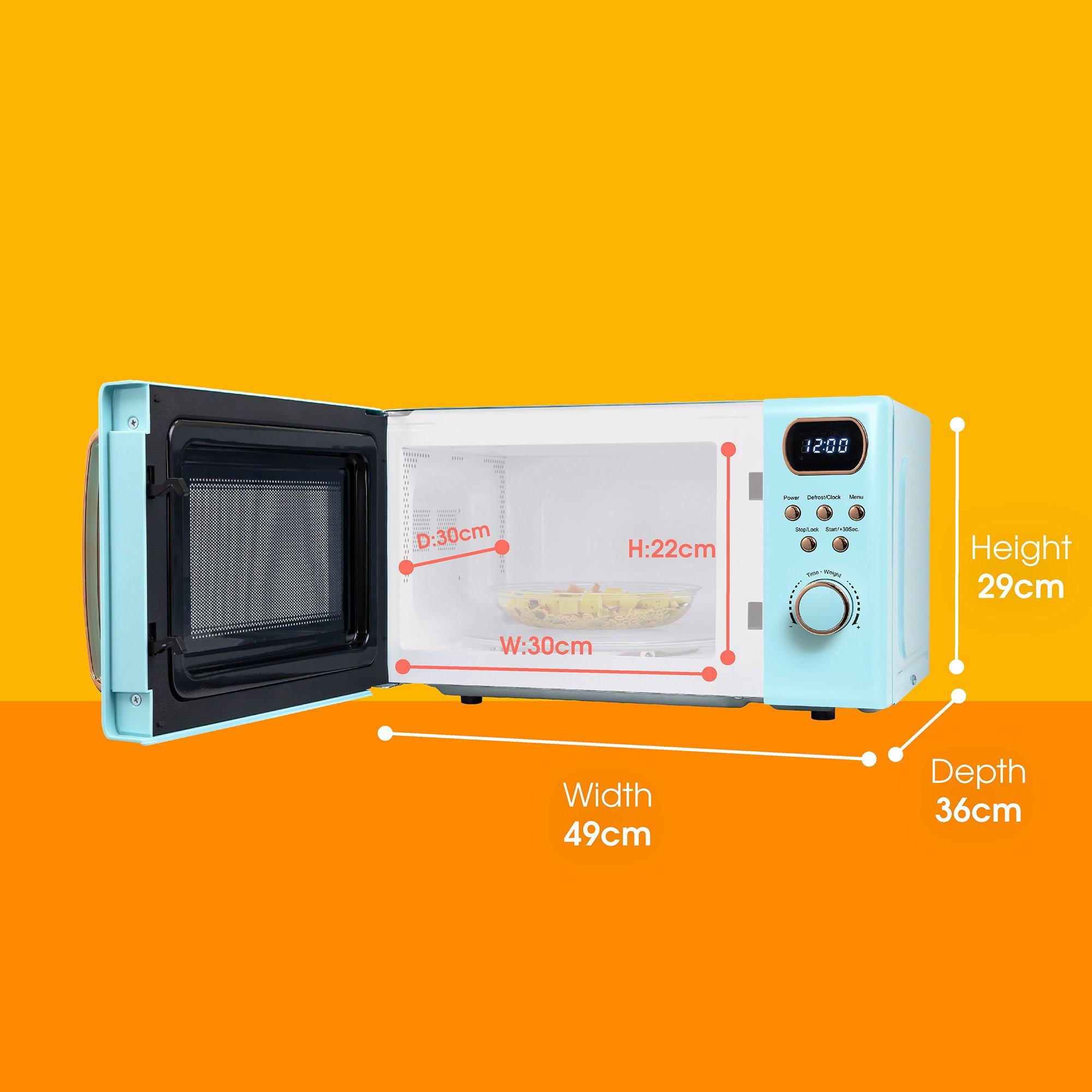 Blue - Abode - AMD2004GRG/01 20L Blue Digital Microwave - 2