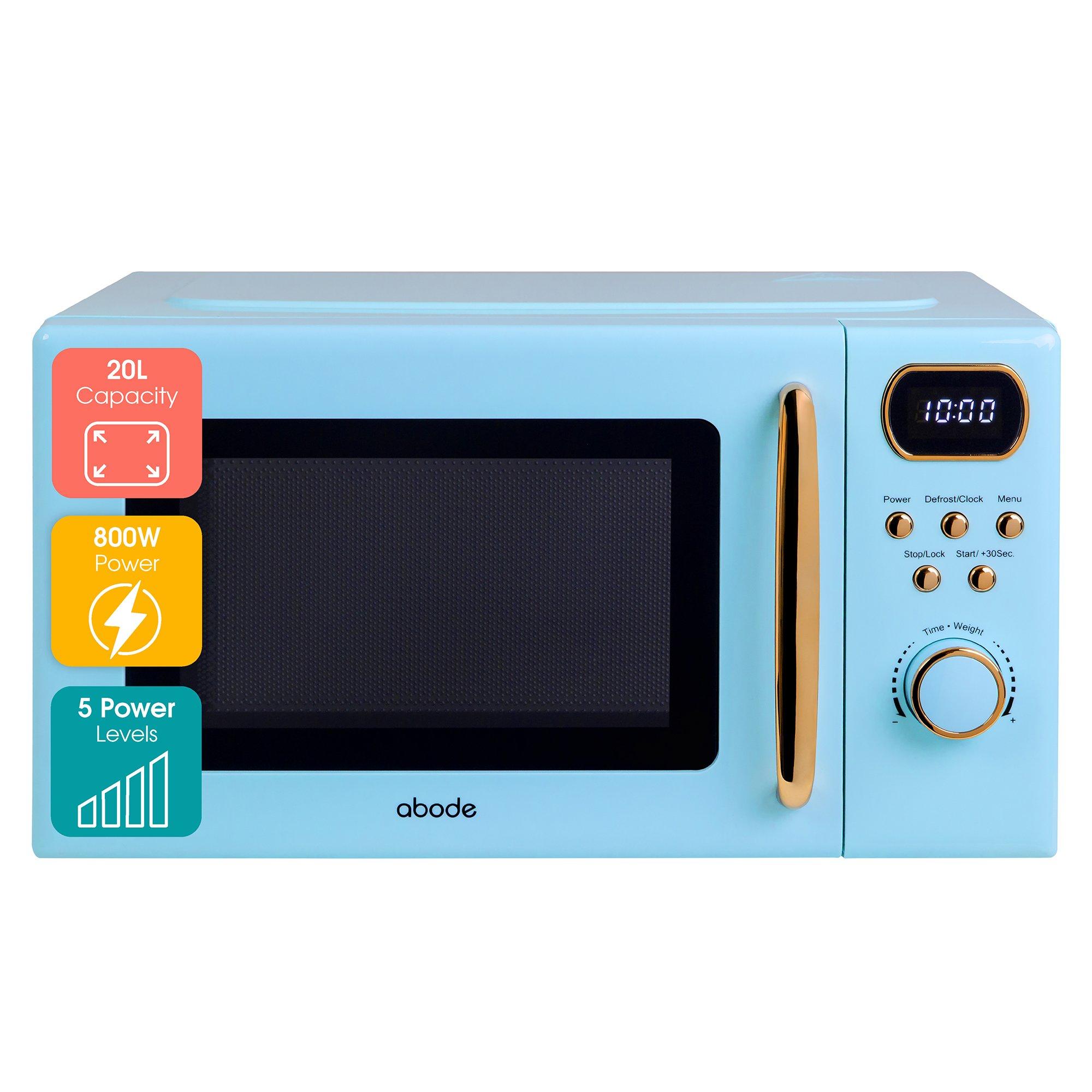 Blue - Abode - AMD2004GRG/01 20L Blue Digital Microwave - 3
