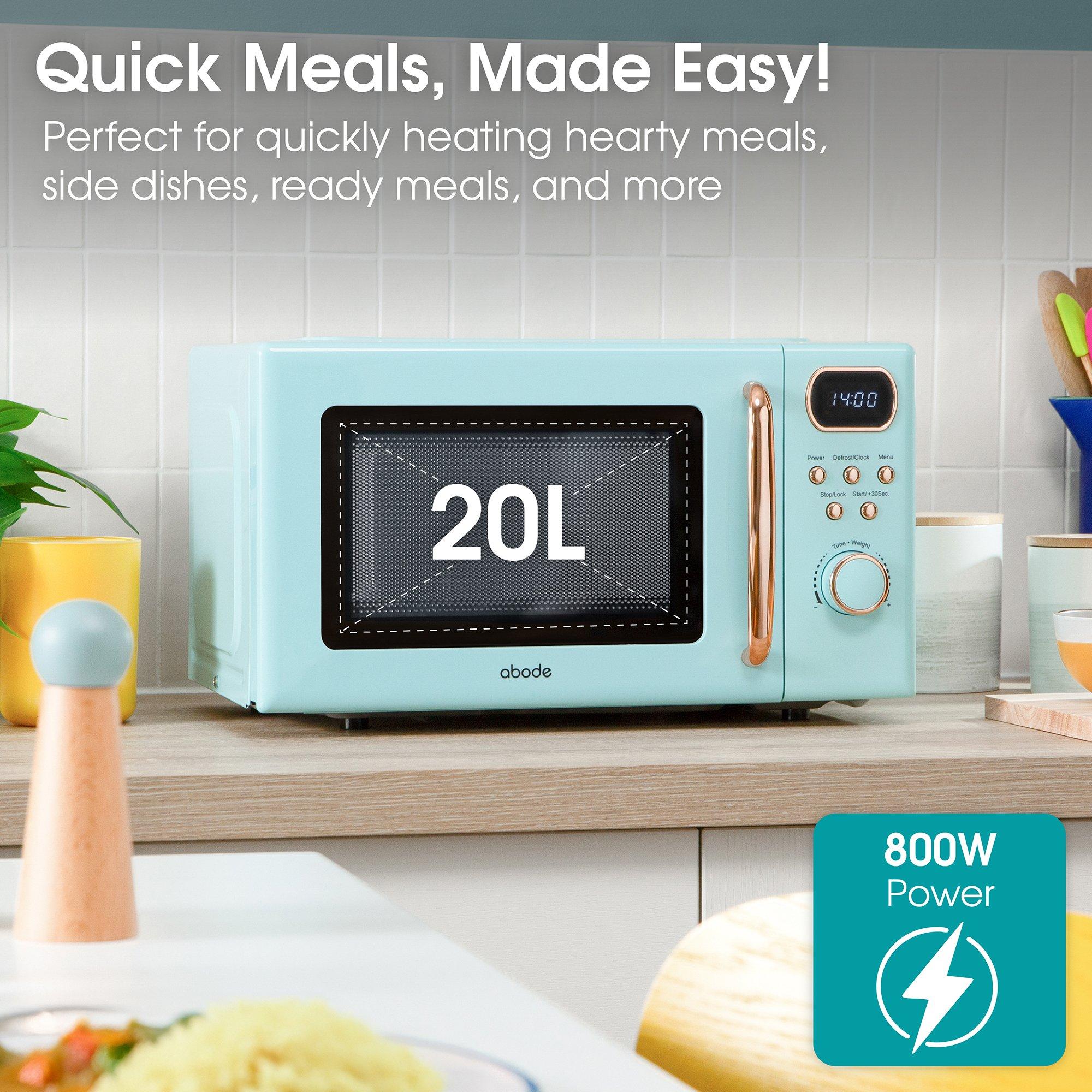 Blue - Abode - AMD2004GRG/01 20L Blue Digital Microwave - 6