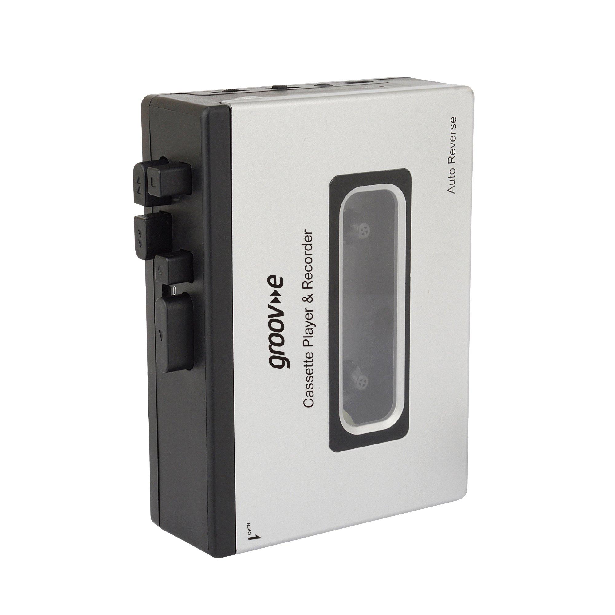 Silver - Groov-e - Retro Series Personal Cassette Player/Recorder BT - 3