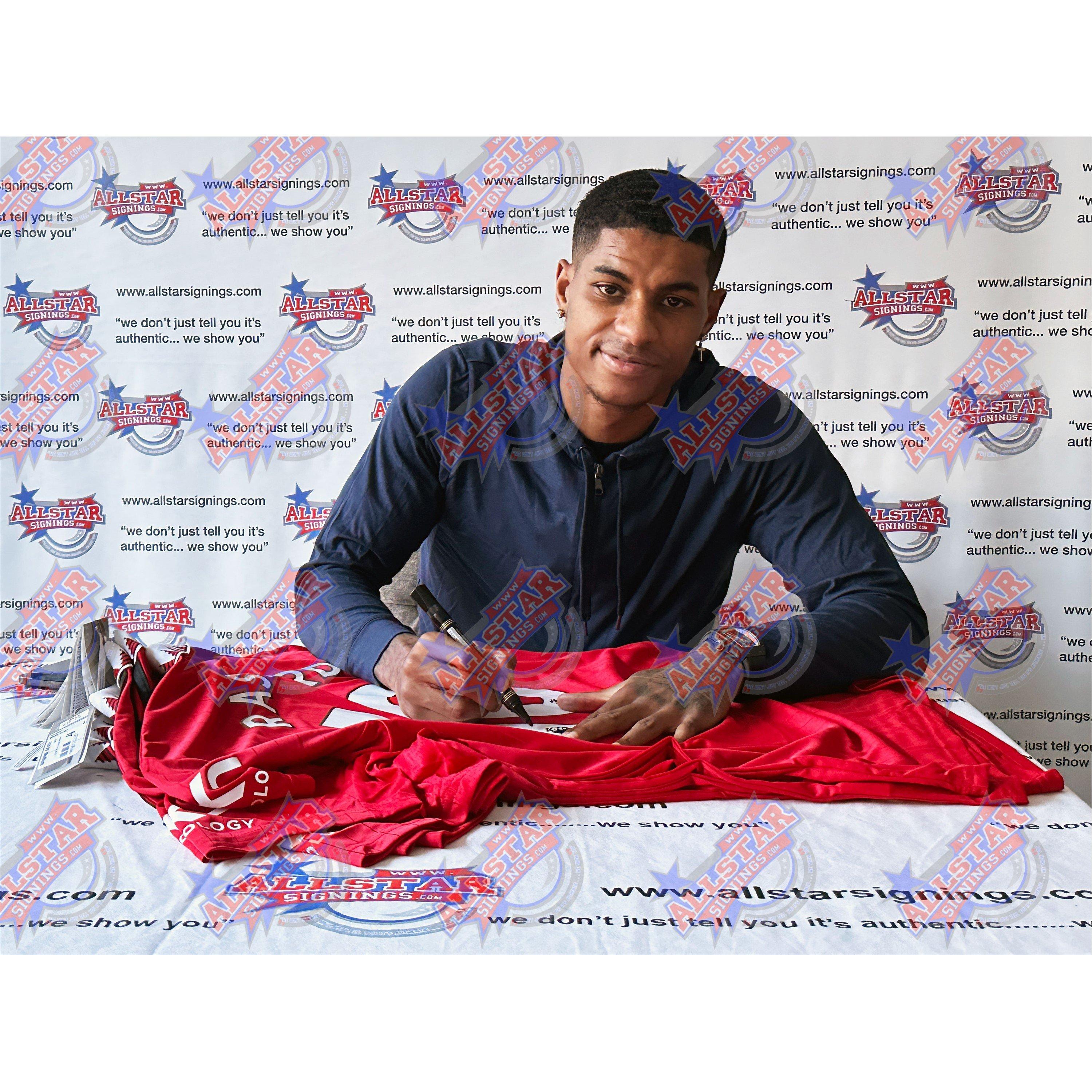 Red - AllStarSignings Ltd - Marcus Rashford signed & framed Manchester United - 2