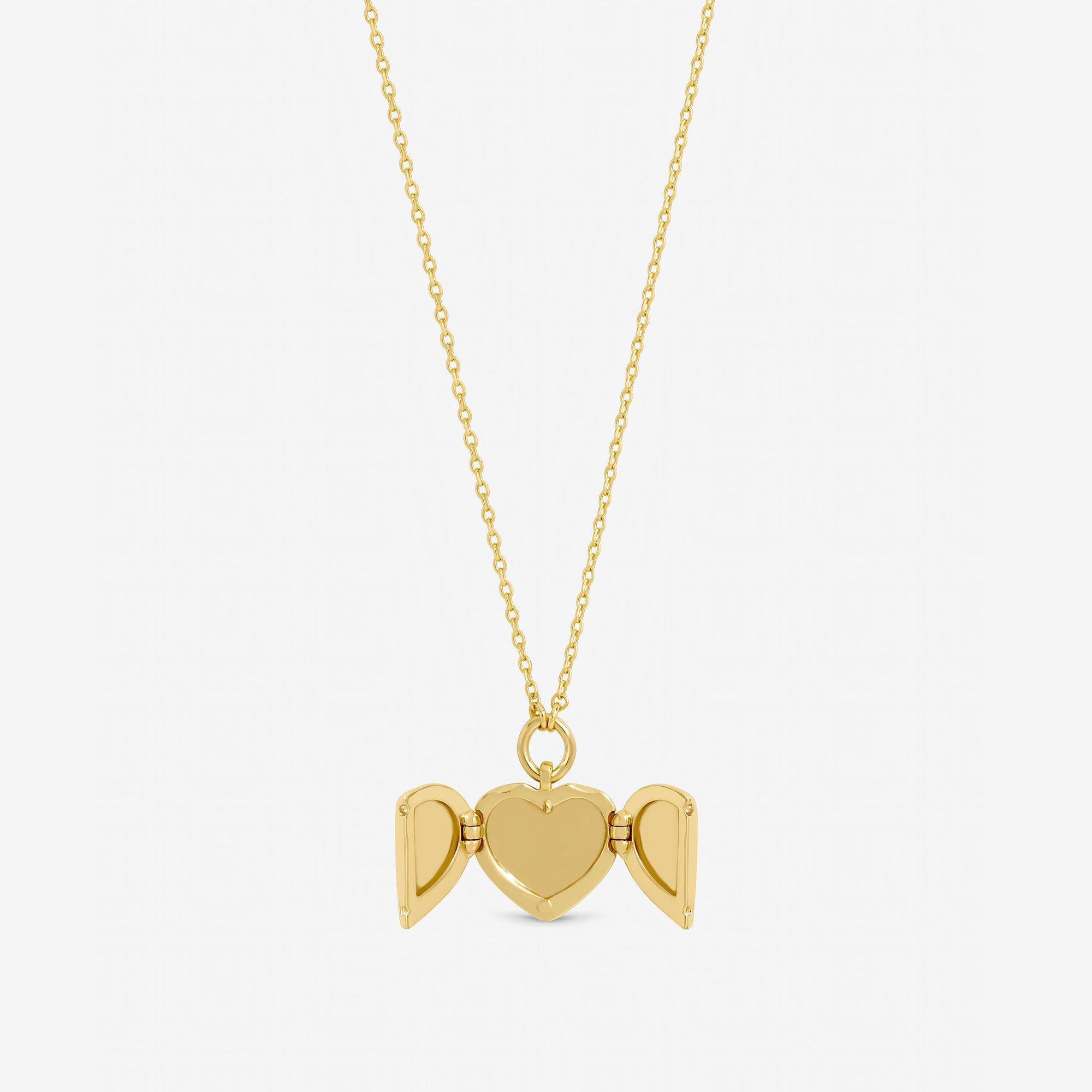 Silver - Jon Richard - Gold Plated Heart Locket Pendant - 1