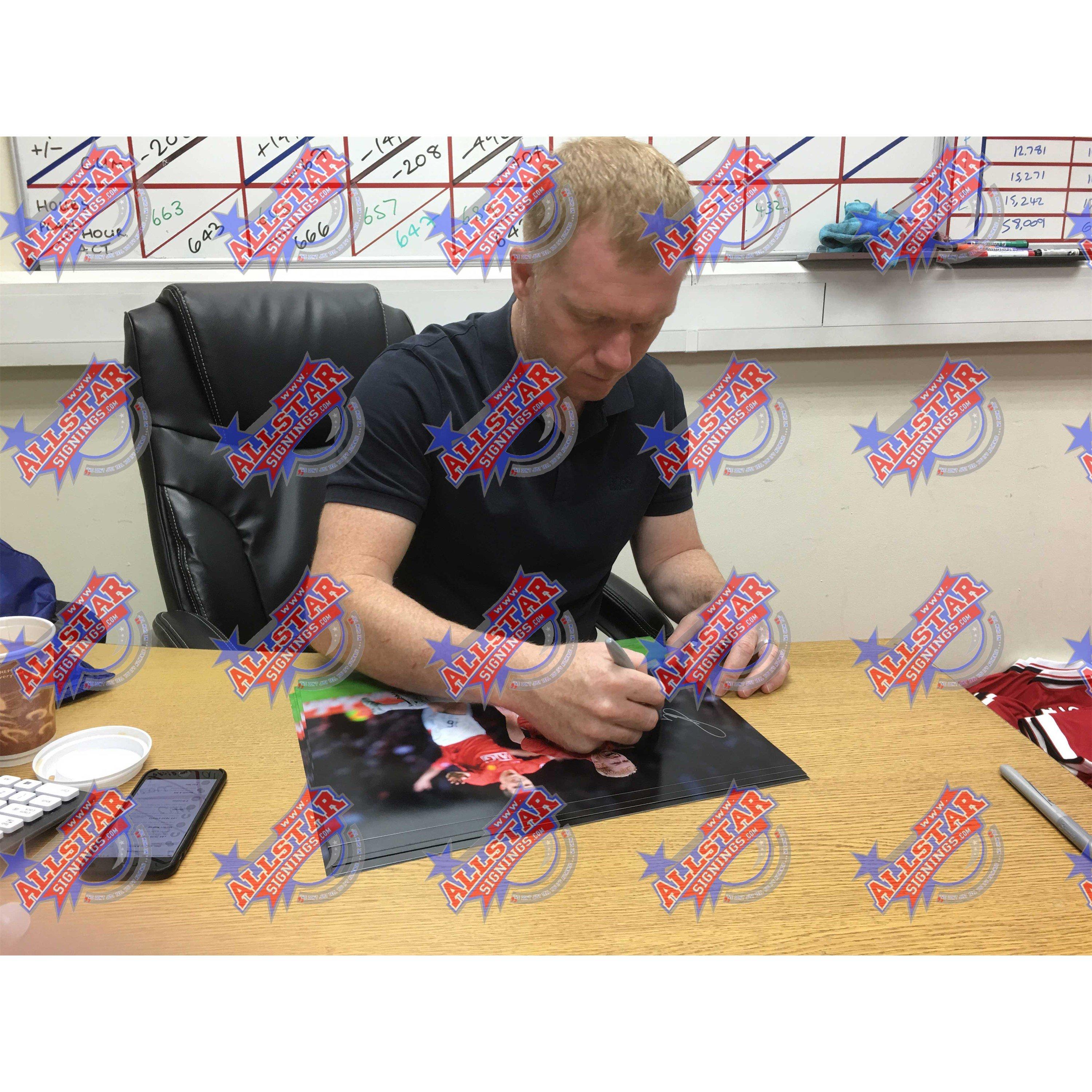 Red - AllStarSignings Ltd - Paul Scholes signed Manchester United photo - 2