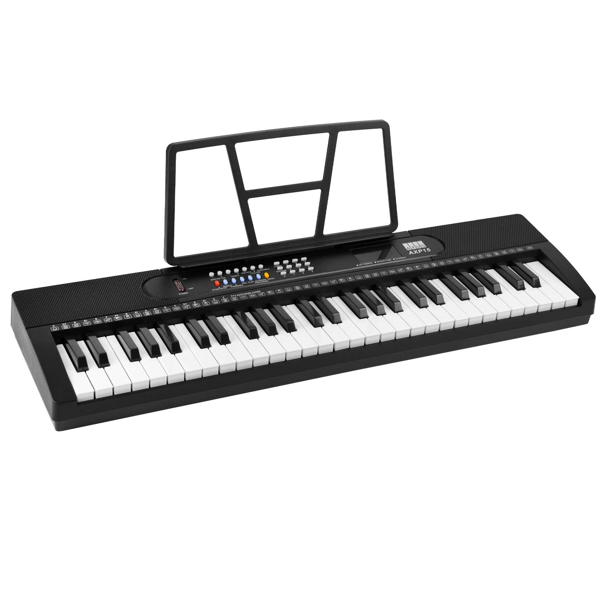 Axus  Axp15 54 Key Portable Keyboard - Black - 54-Key