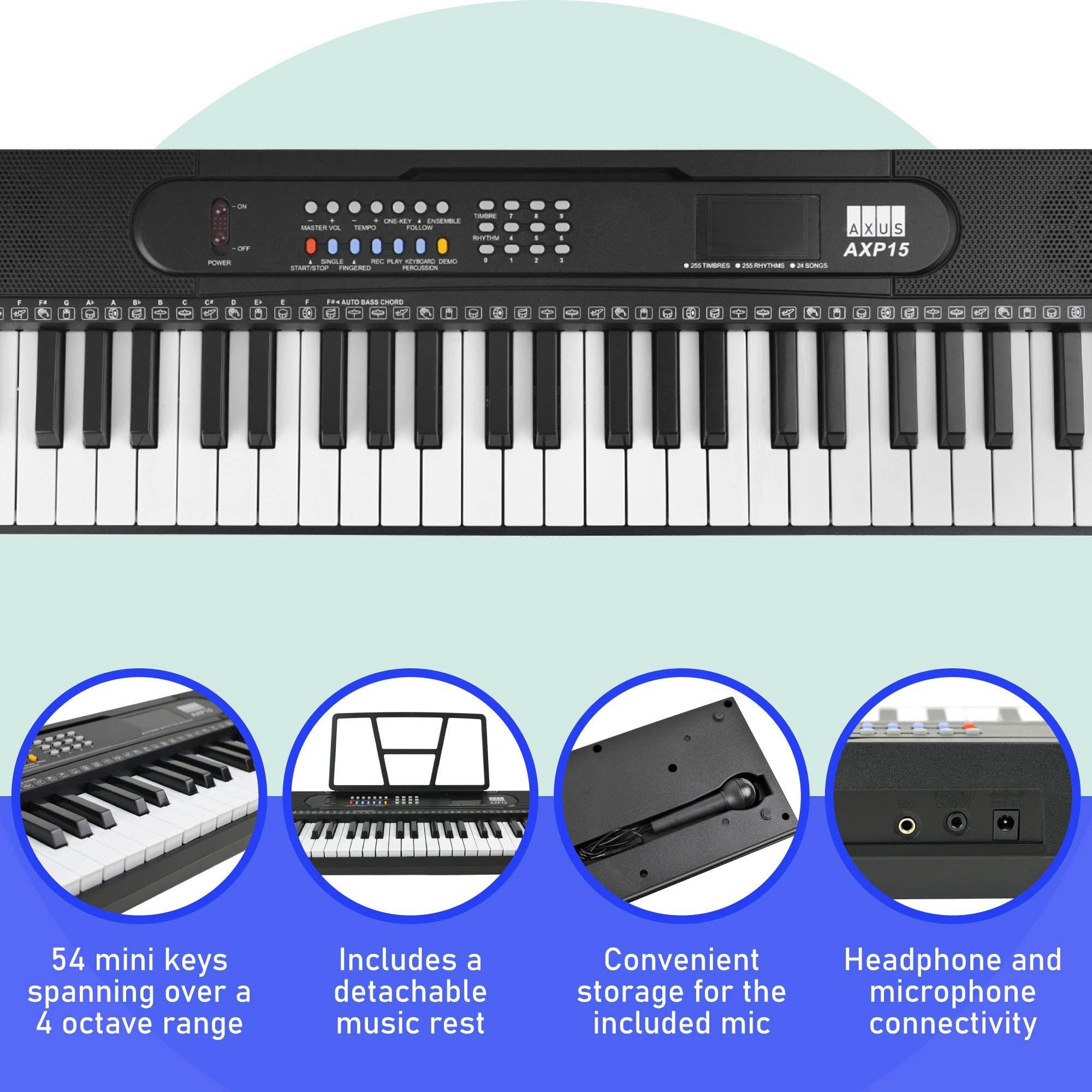 Axus Axus | AXP15 54 Key Portable Keyboard | Sports Direct