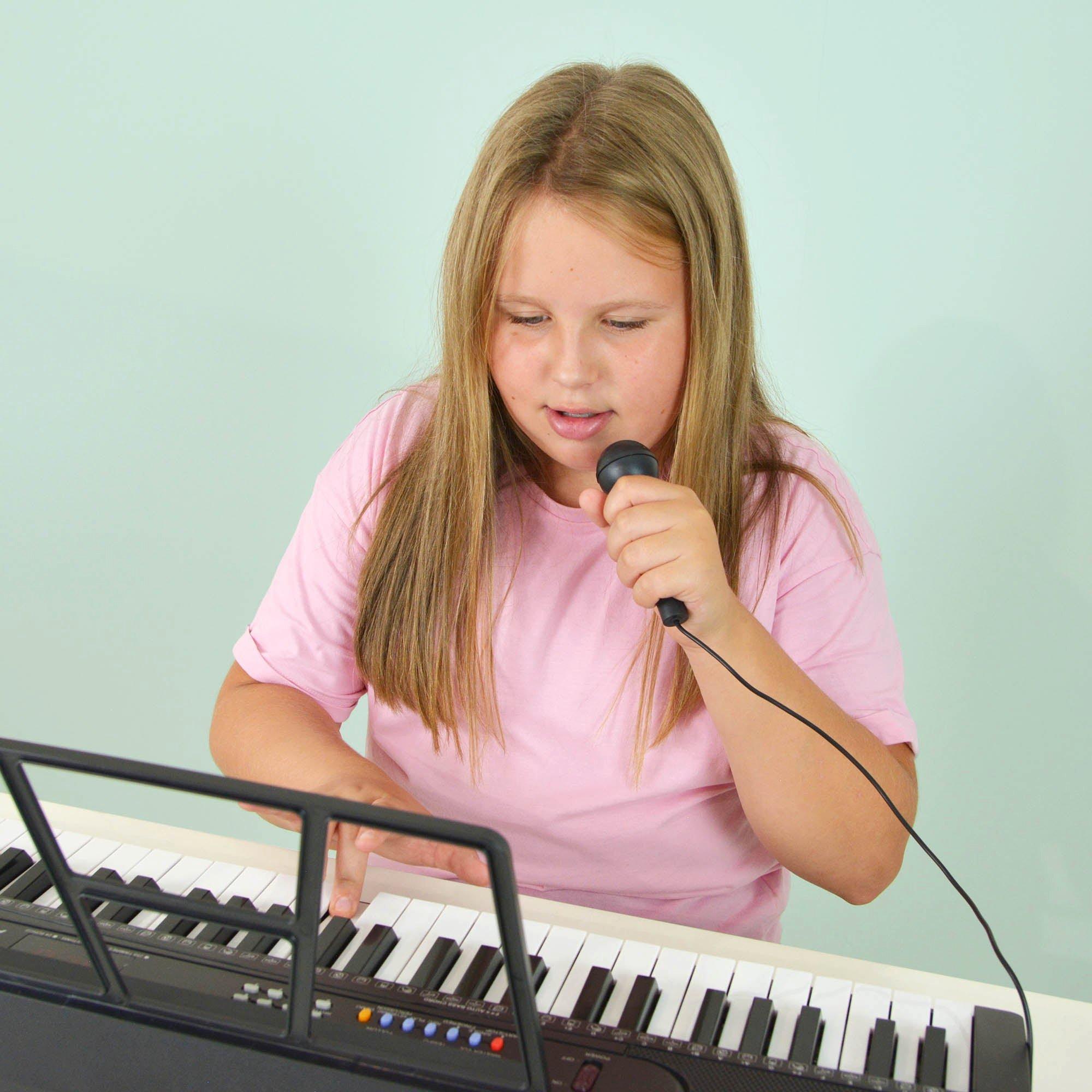 Black - Axus - AXP15 54 Key Portable Keyboard - 6